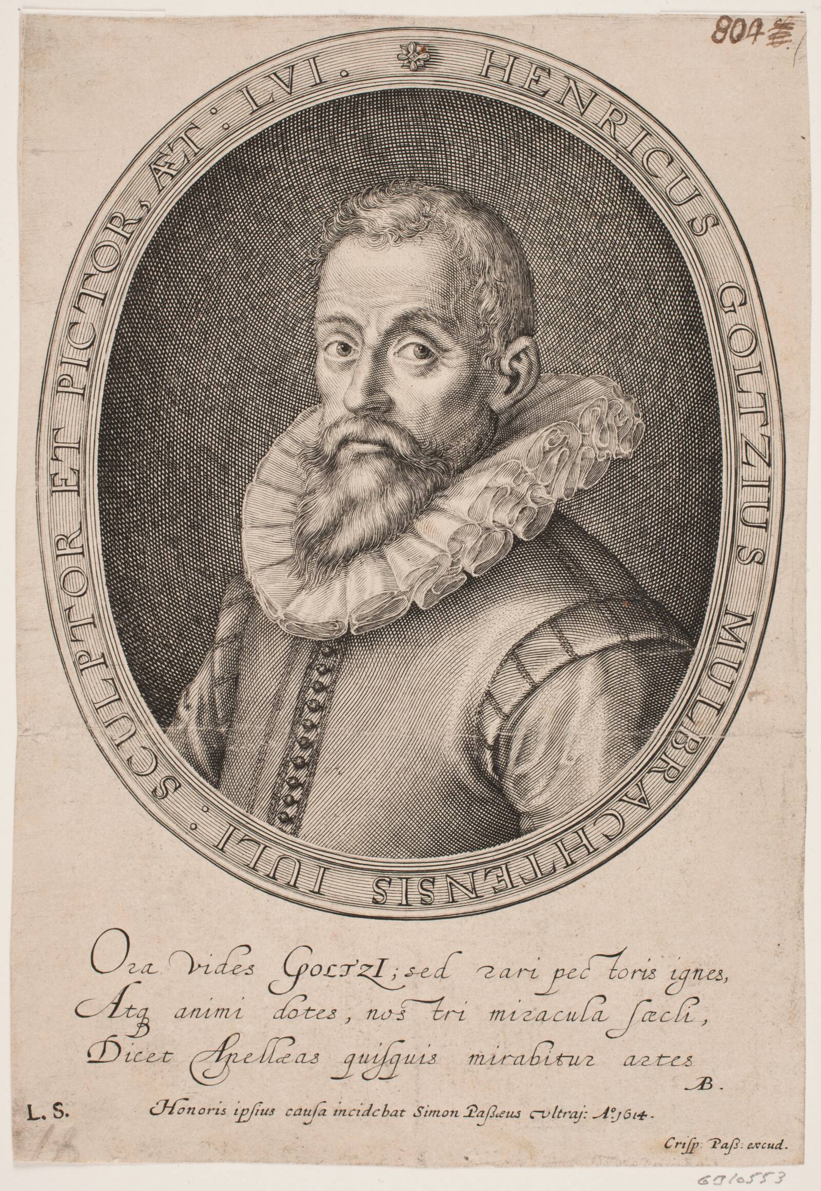 Maleren Hendrick Goltzius, Simon de Pas, 1614