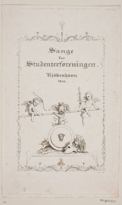 Titelblad til sange for Studenterforeningen