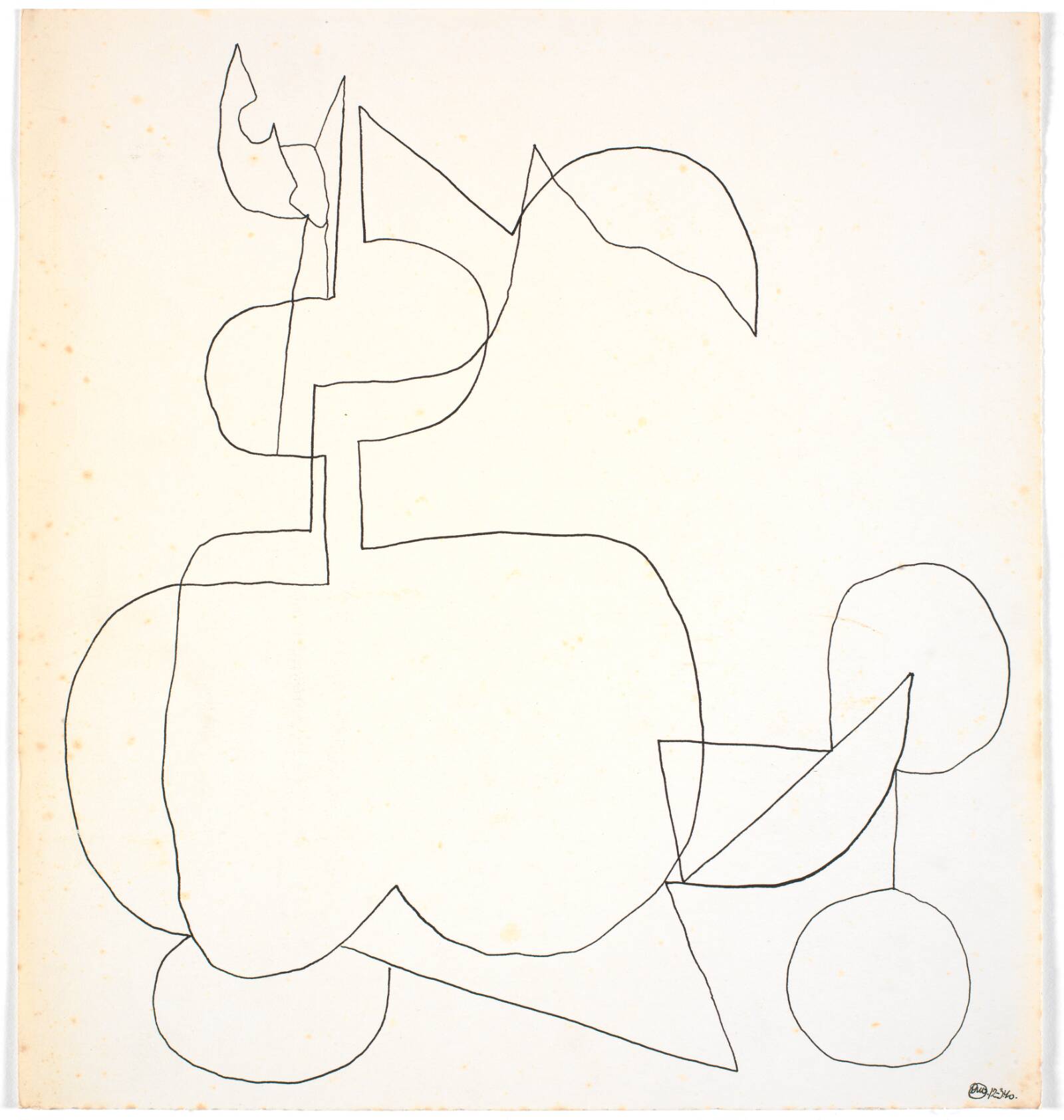 Botanisk-geometrisk figuration, Richard Mortensen, 1940