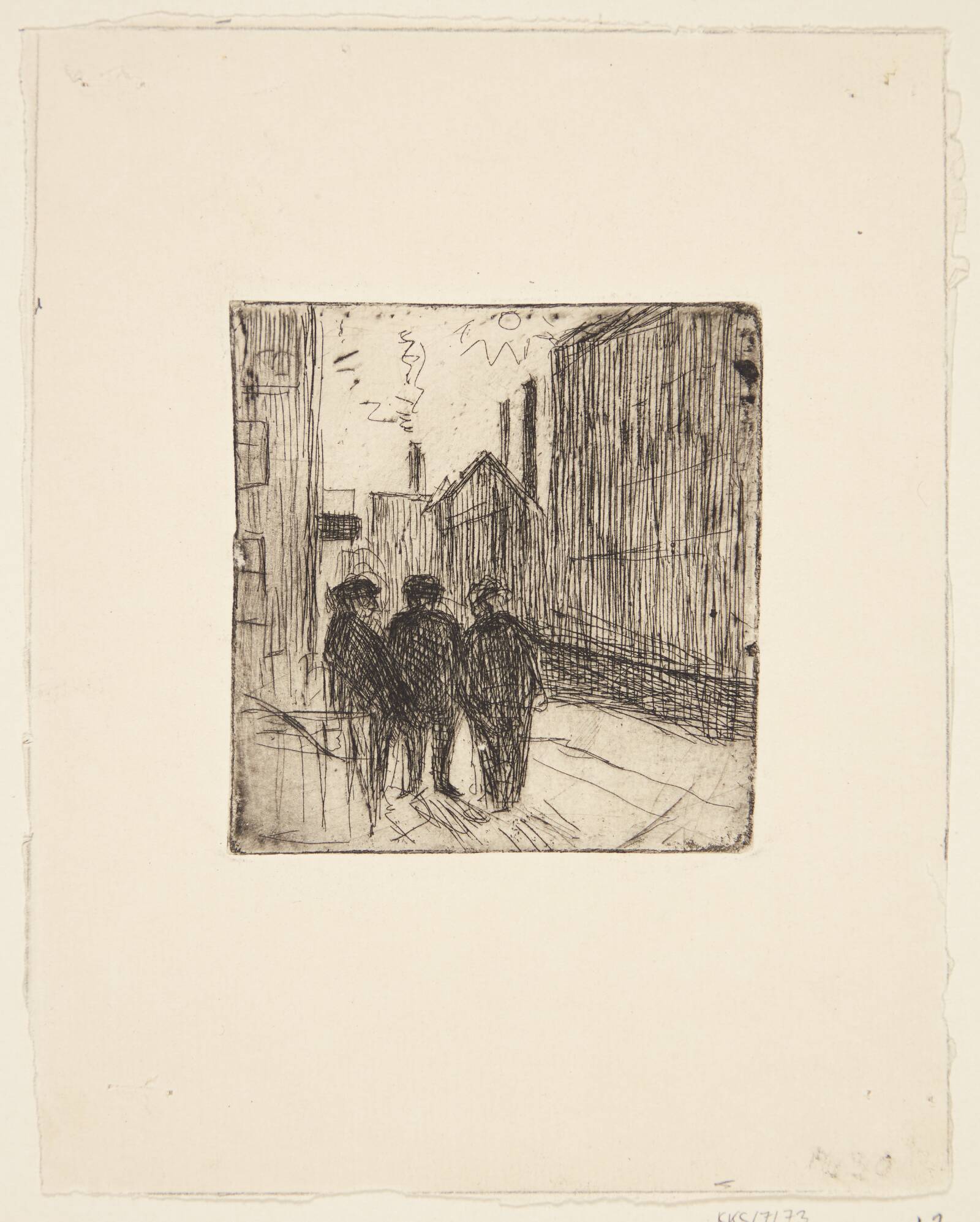 Samtale i gaden, Jane Muus, 1945