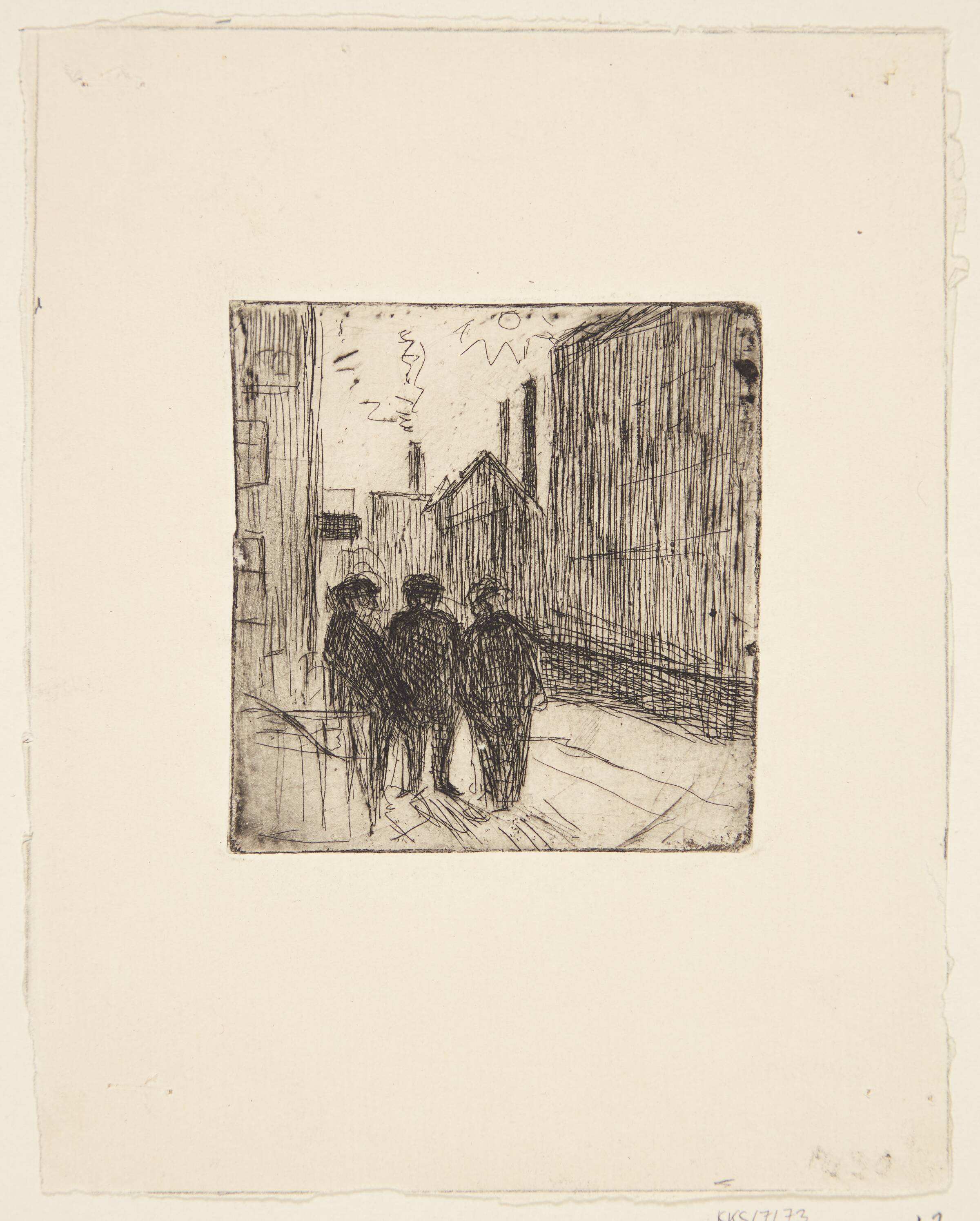 Samtale i gaden, Jane Muus, 1945