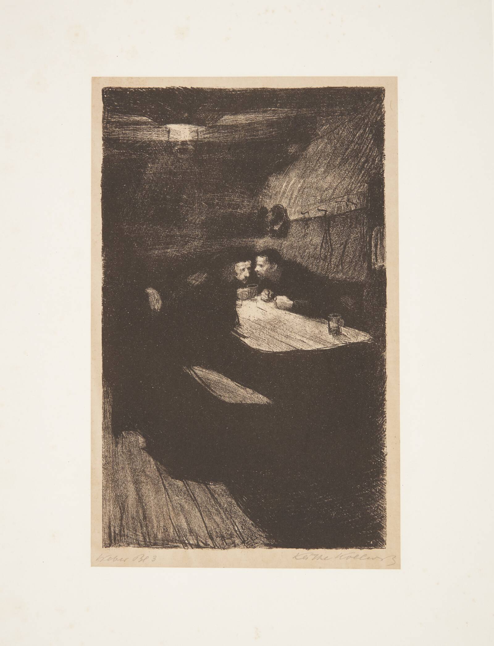 Ein Weberaufstand - Beratung, Käthe Kollwitz, 1897-1898