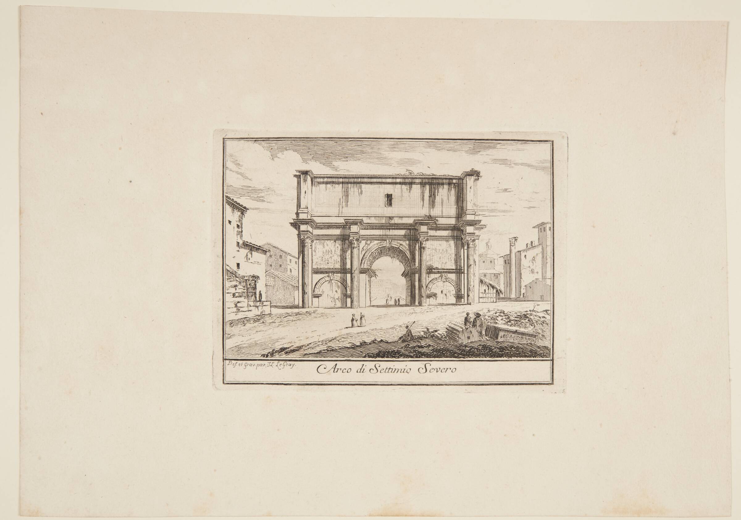 Septimus Severus' triumbue, Жан Лоран Леже, 1740-1752