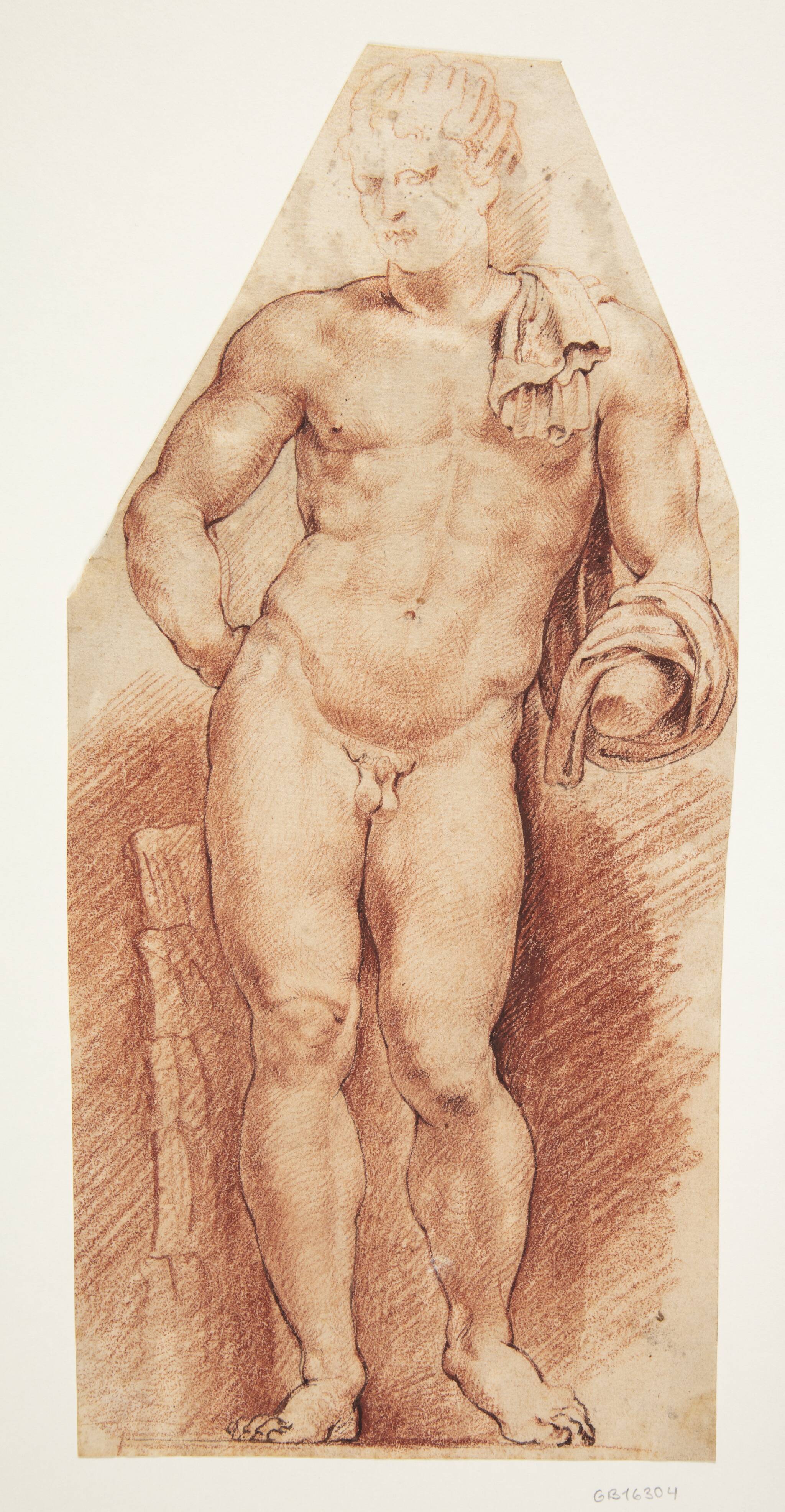 Den antikke skulptur ’Belvedere Antinous’, set forfra