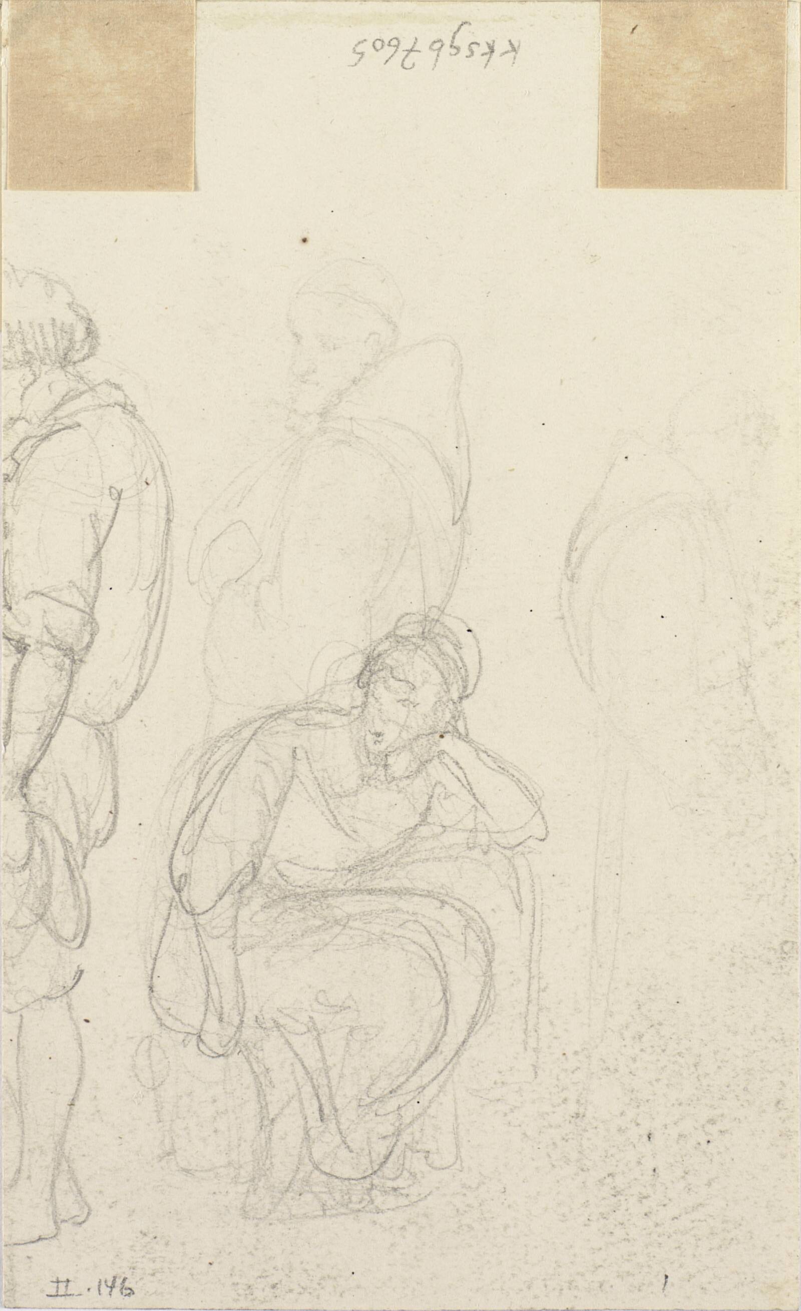 Figurstudier, Wilhelm Marstrand, 1810-1873