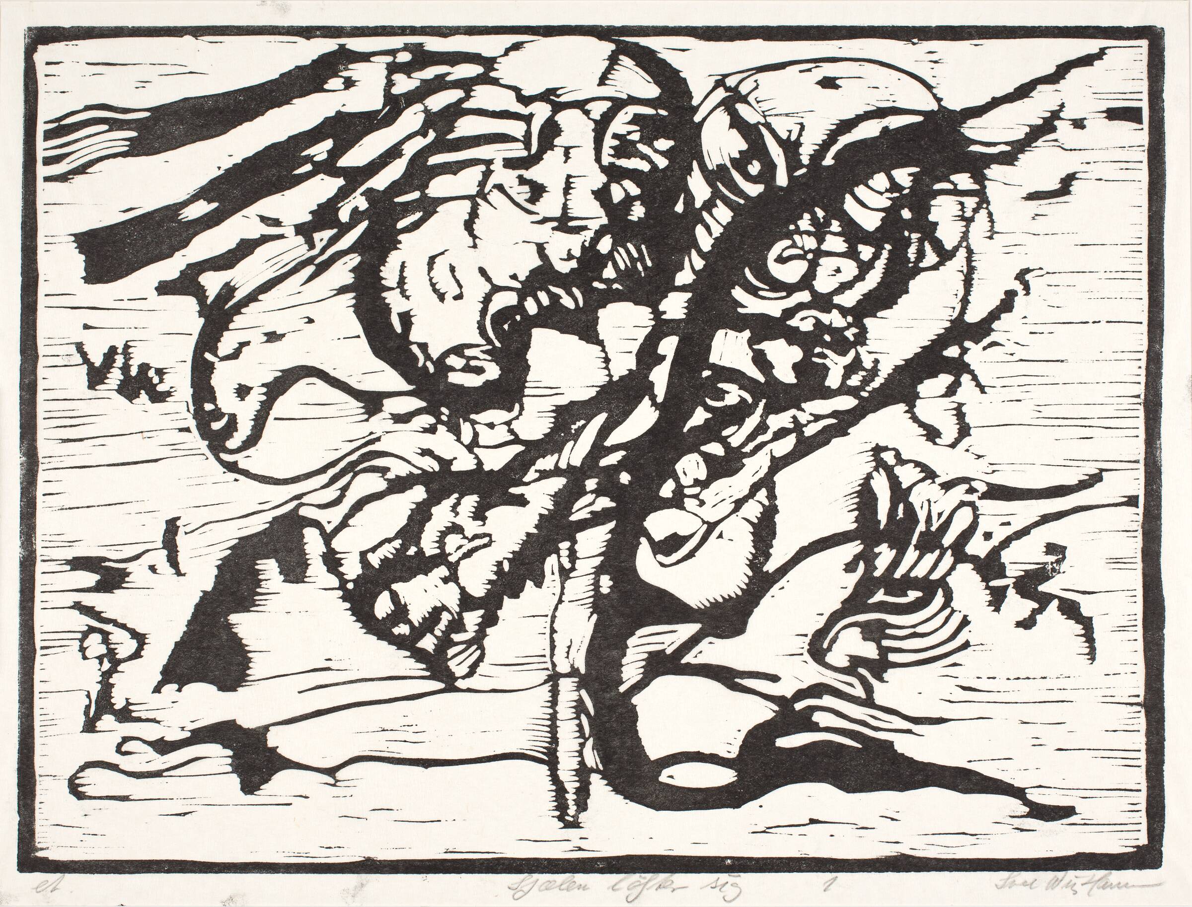 Sjælen løfter sig. 1, Svend Wiig Hansen, 1974