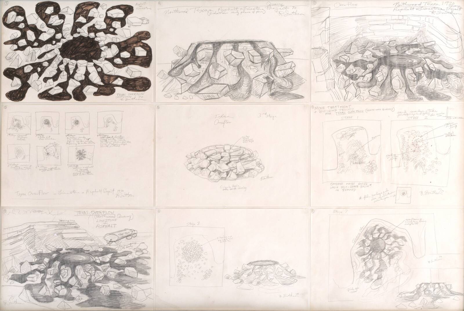 Texas Overflow, Robert Smithson, 1970