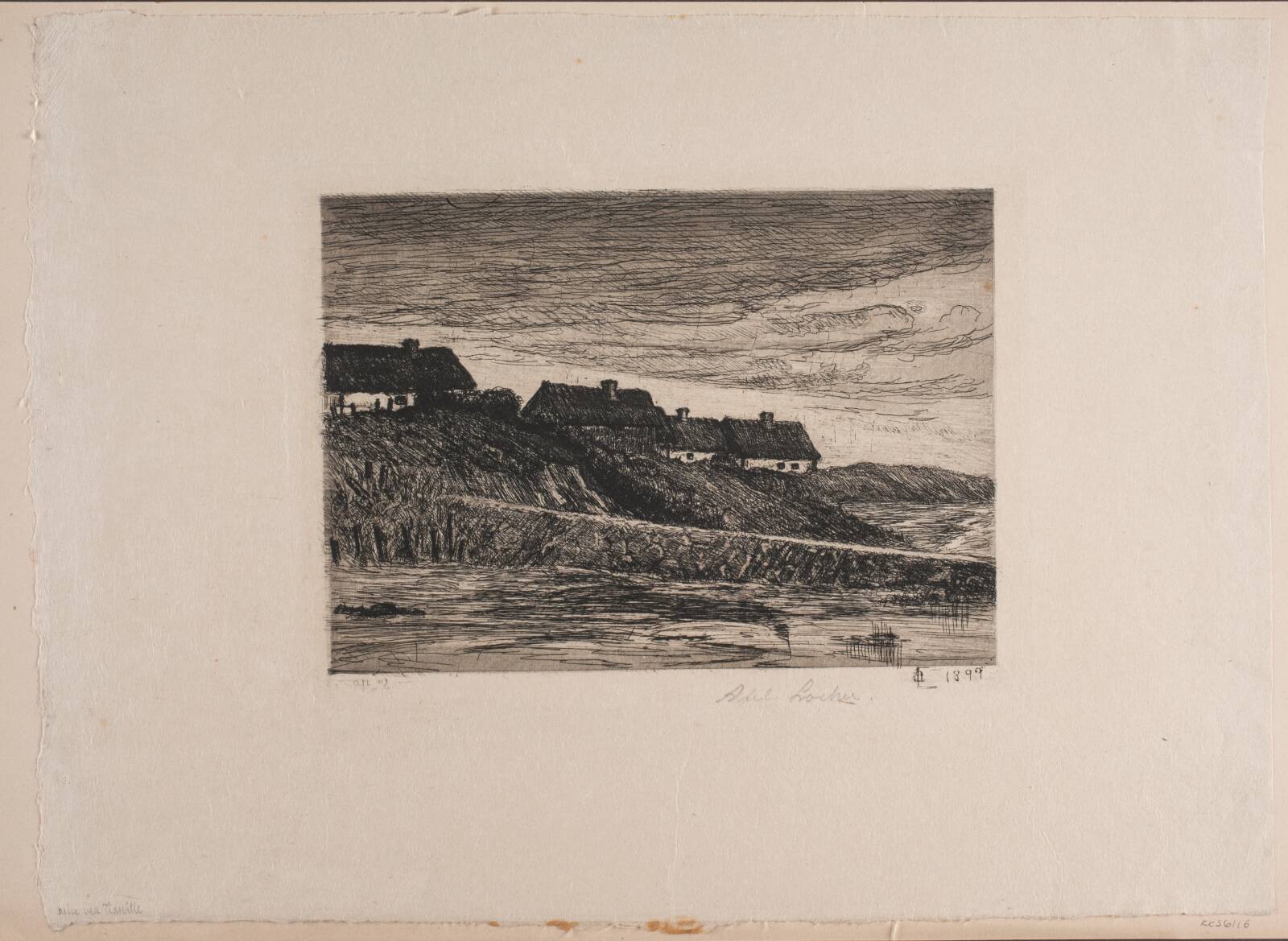Huse ved Tisvilde, Axel Locher, 1899