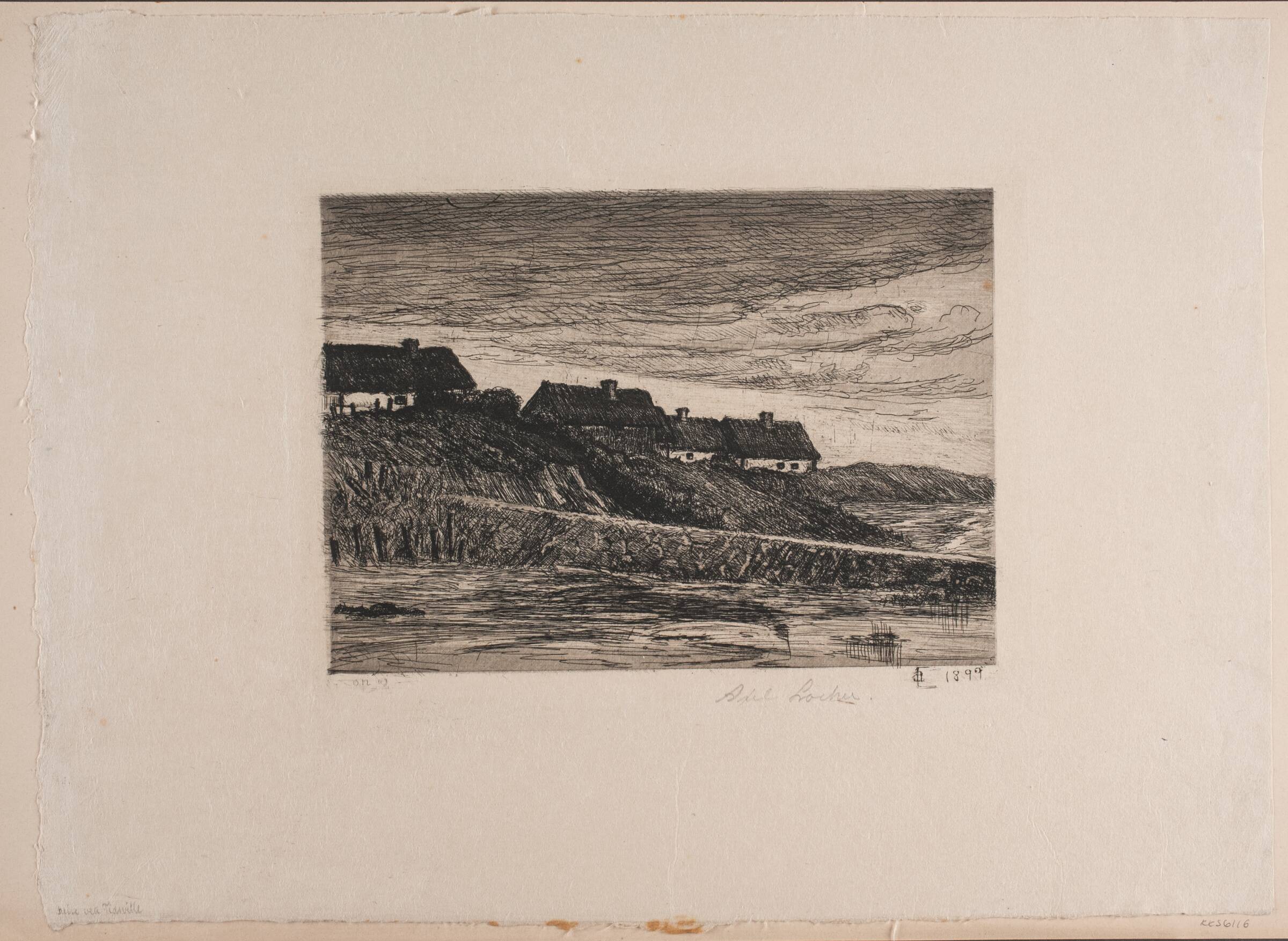 Huse ved Tisvilde, Axel Locher, 1899