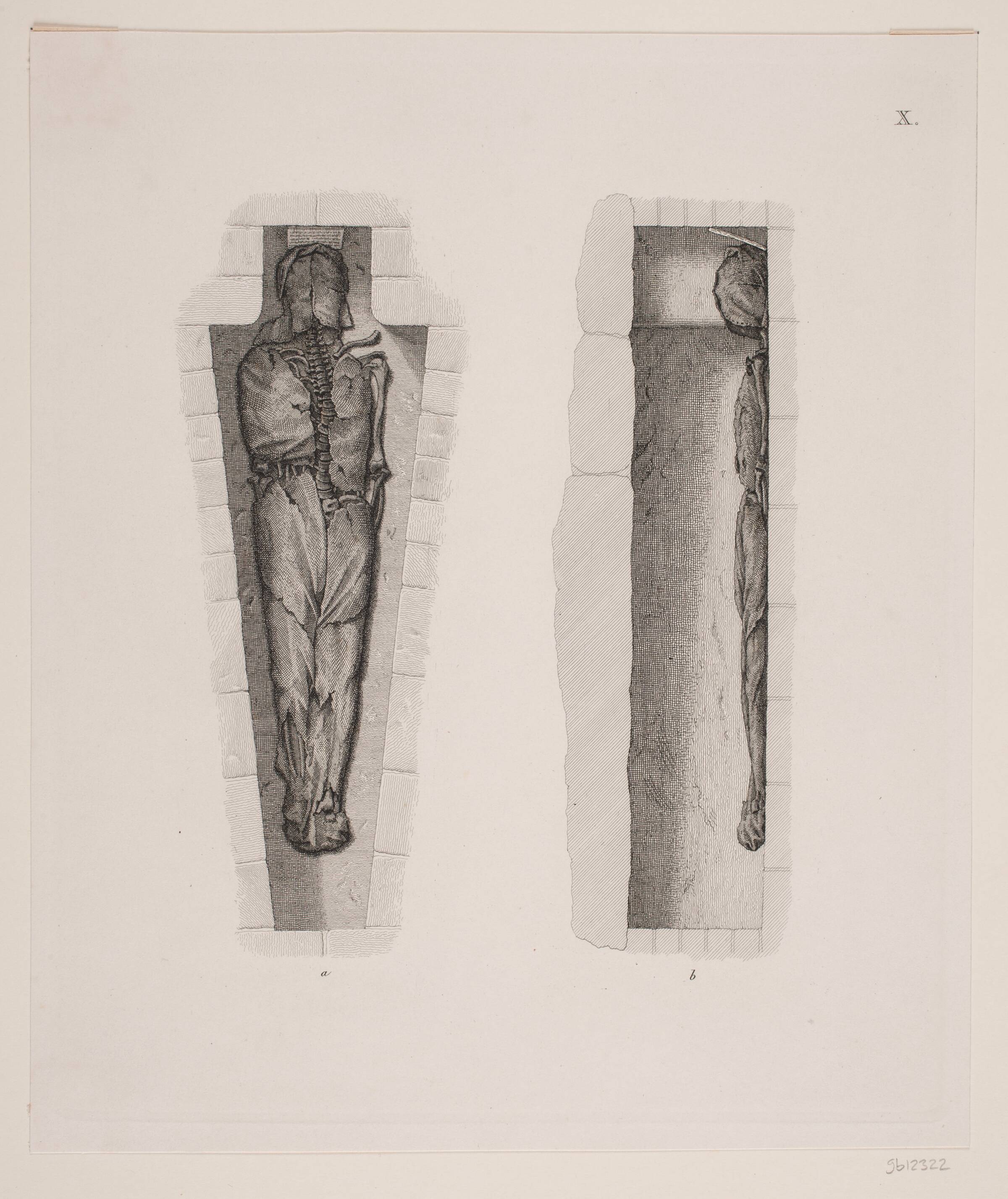 "Kongegravene i Ringsted Kirke". Planche X, Heinrich Hansen, 1858