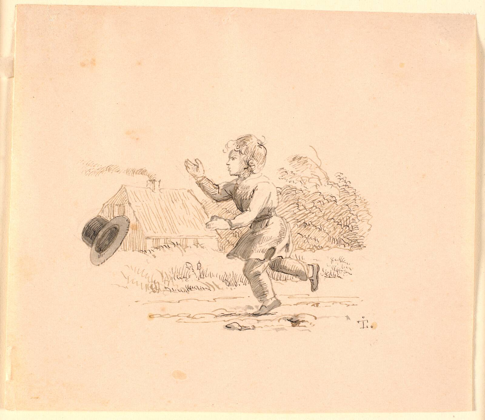 Stormen, Johan Thomas Lundbye, 1843