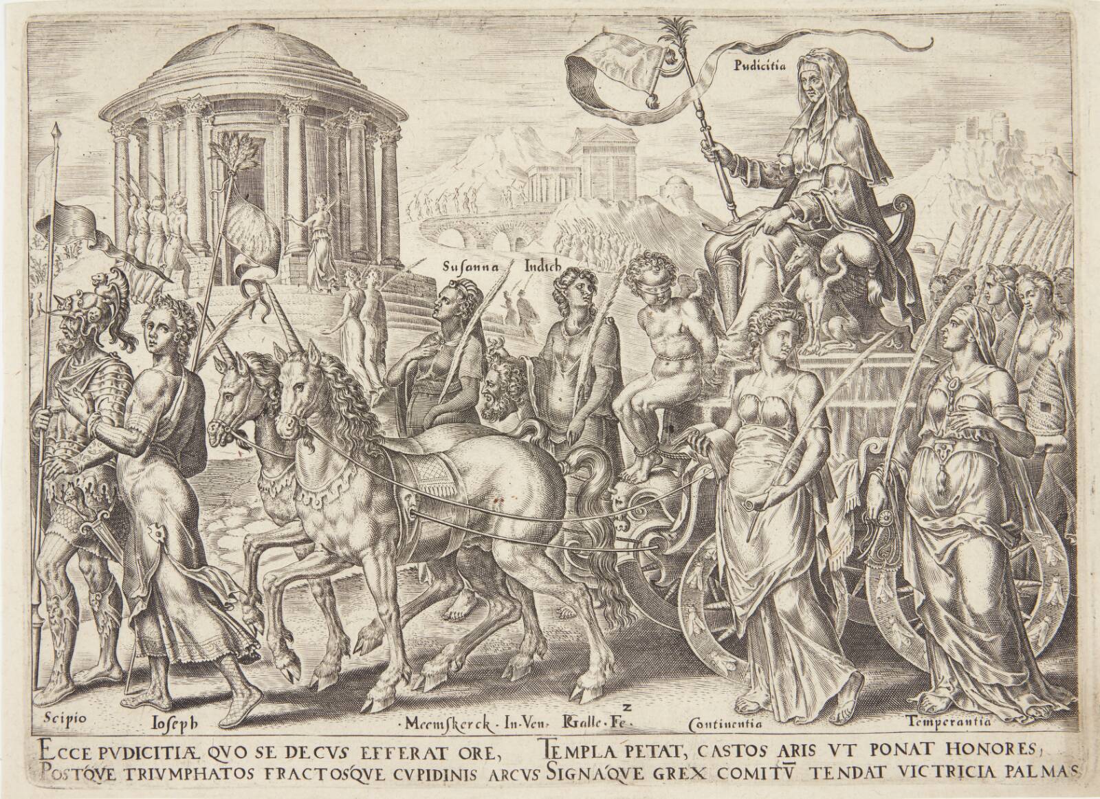 Ærbarhedens triumf, Philips Galle, 1563-1566