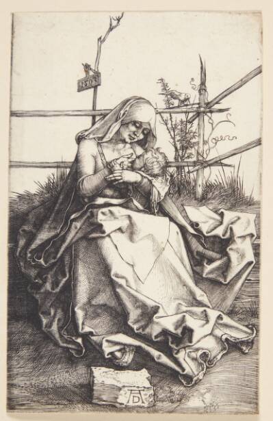 Madonna på græsbænken