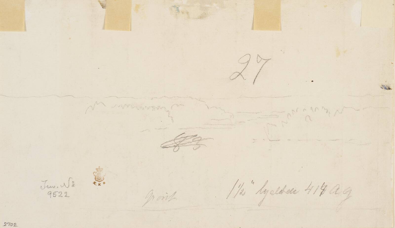 Rids af landskab, P.C. Skovgaard, 1855-1858