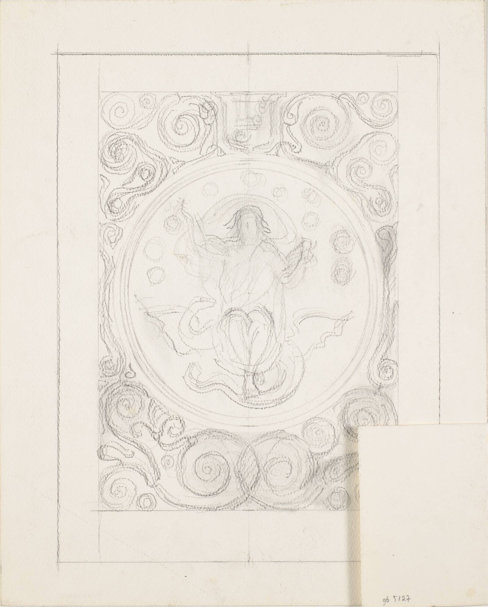 Udkast til samme bind som recto, Joakim Skovgaard, 1856-1933
