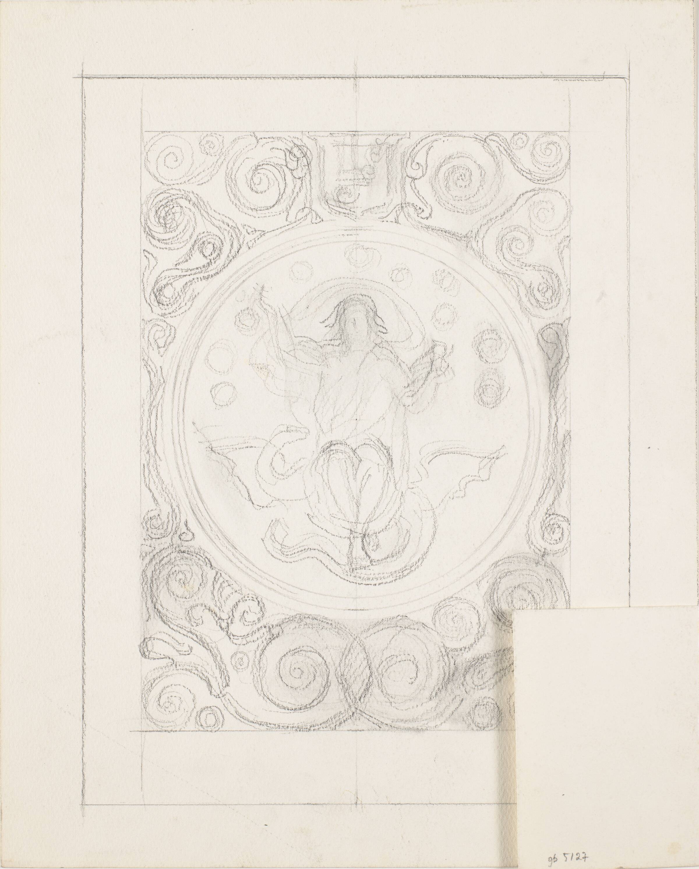 Udkast til samme bind som recto, Joakim Skovgaard, 1856-1933