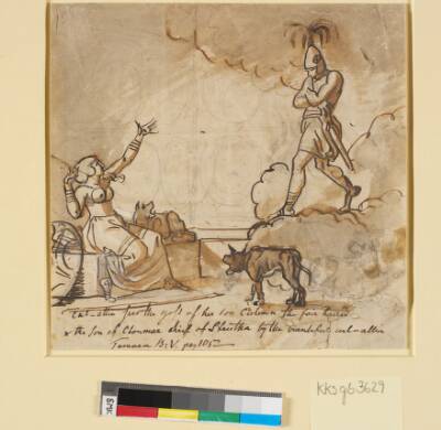 Culmins genfærd viser sig for moderen. Ossians digte, Temora V