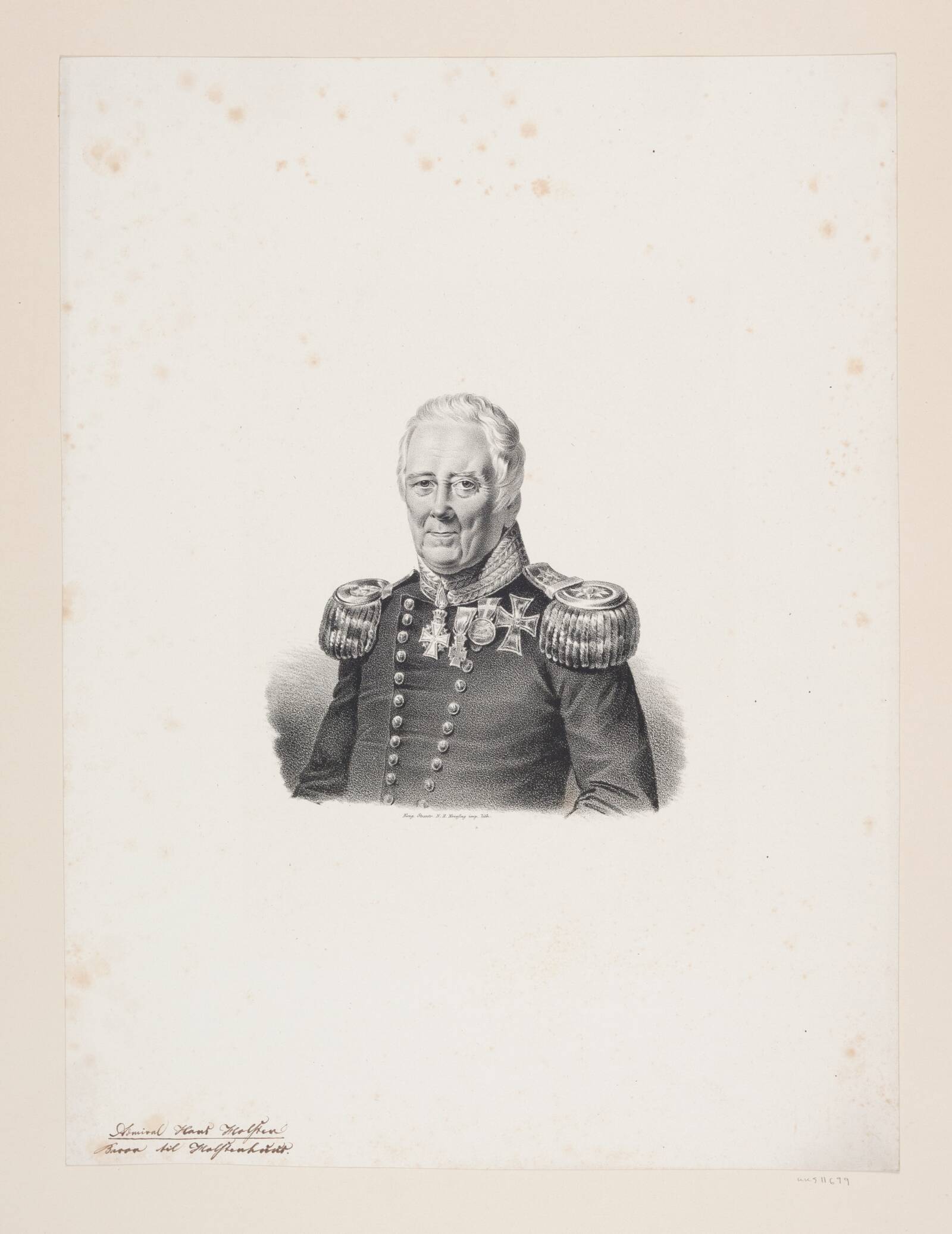 Admiral Hans Holsten, Ubekendt, 1800-1849