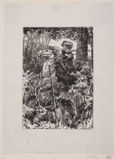 Illustration til H. Drachmanns digt "September"