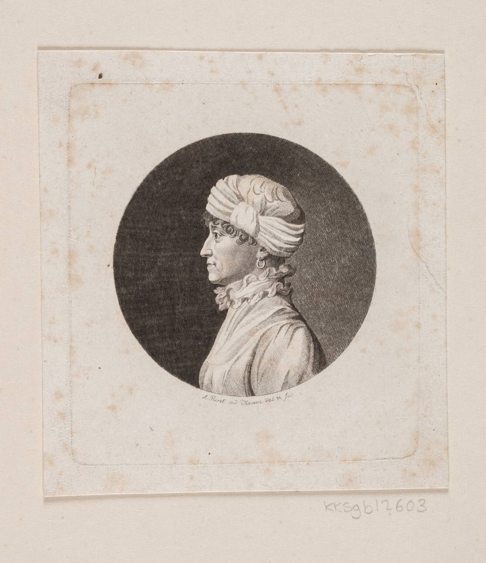 Ubekendt kvindeportræt, Andreas Flint, 1767-1824