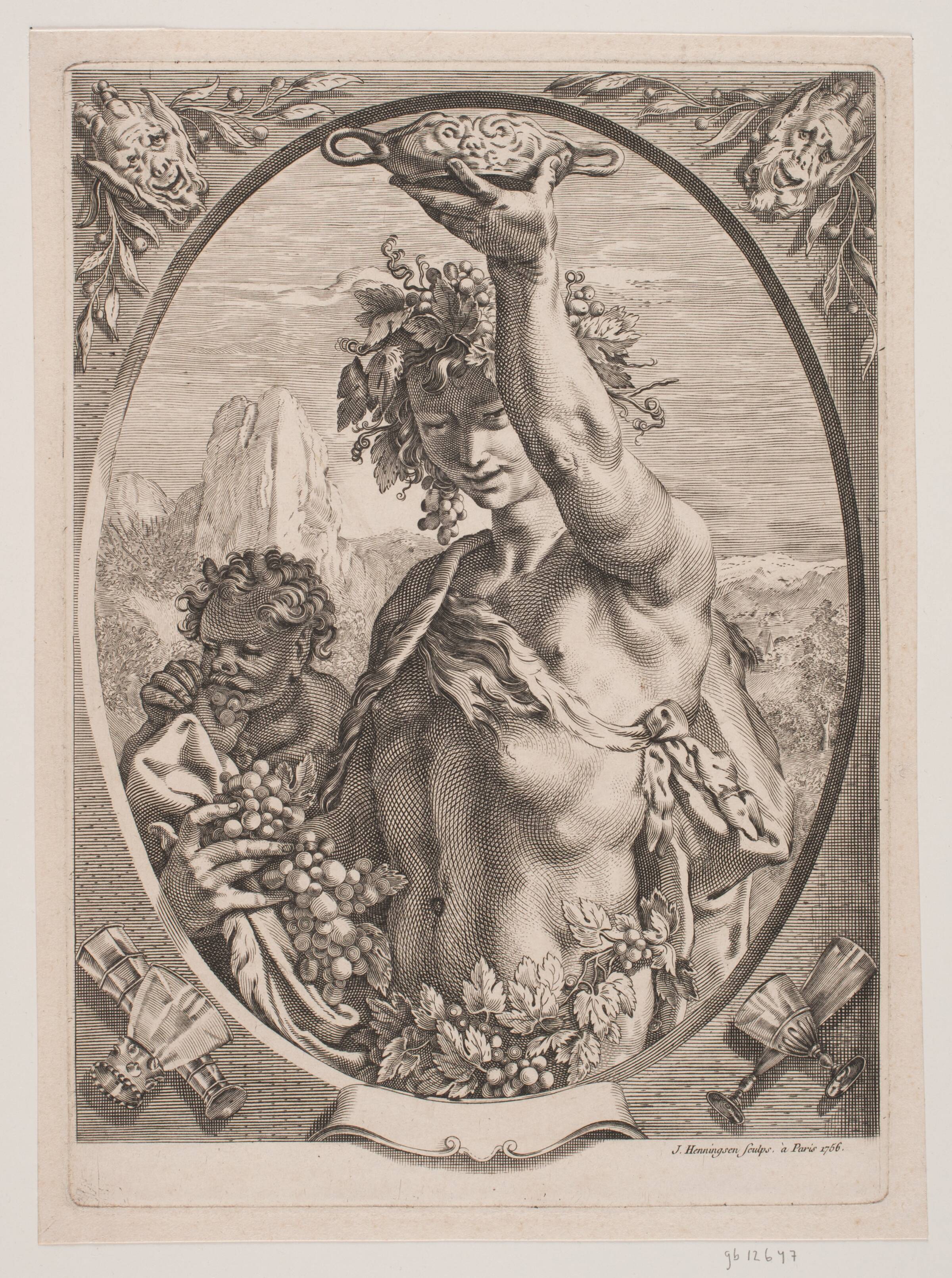 Bacchus, Isak Henningsen, 1756