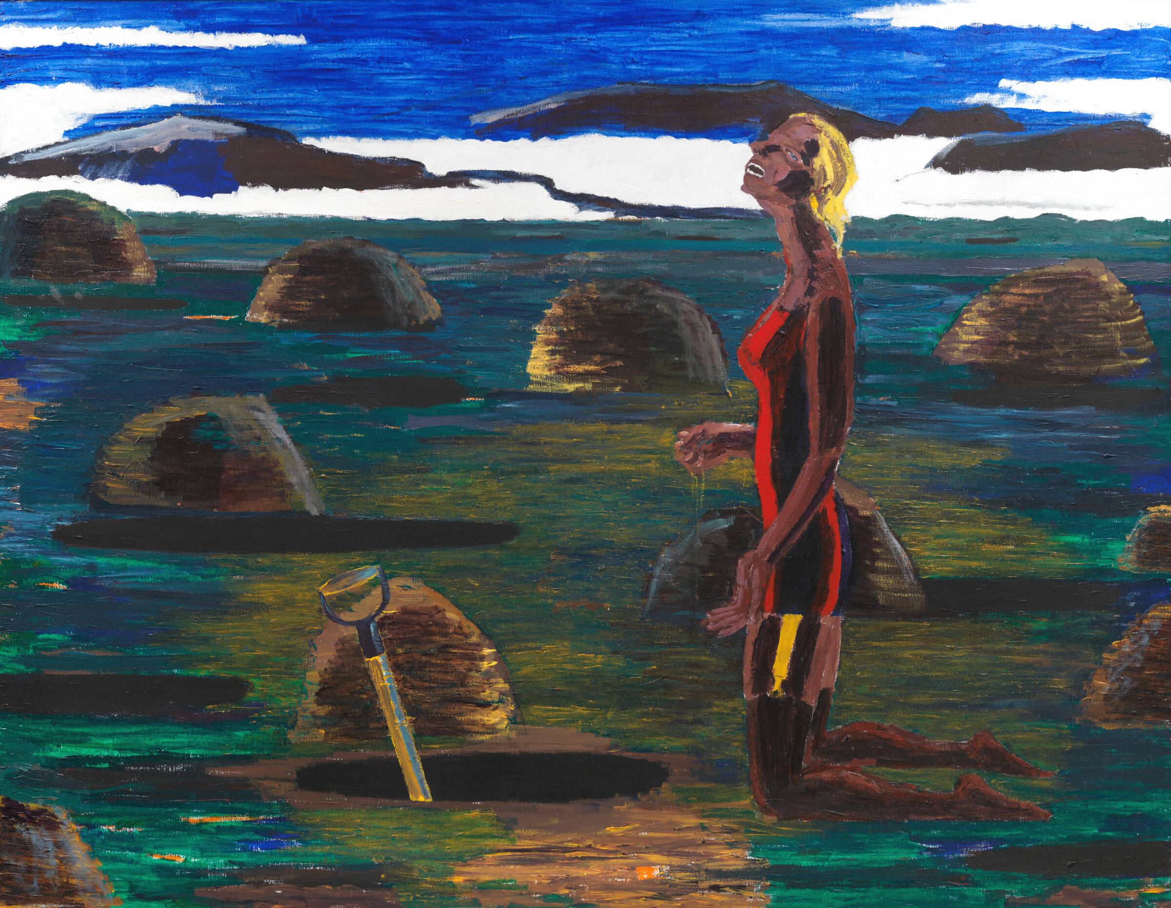Diana på kirkegården I, Inge Ellegaard, 1990