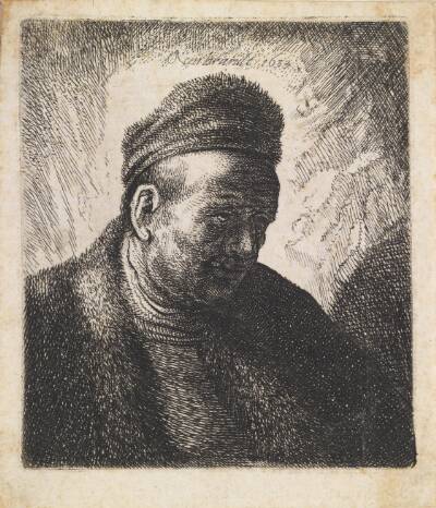 Mandshoved. Rembrandts fader
