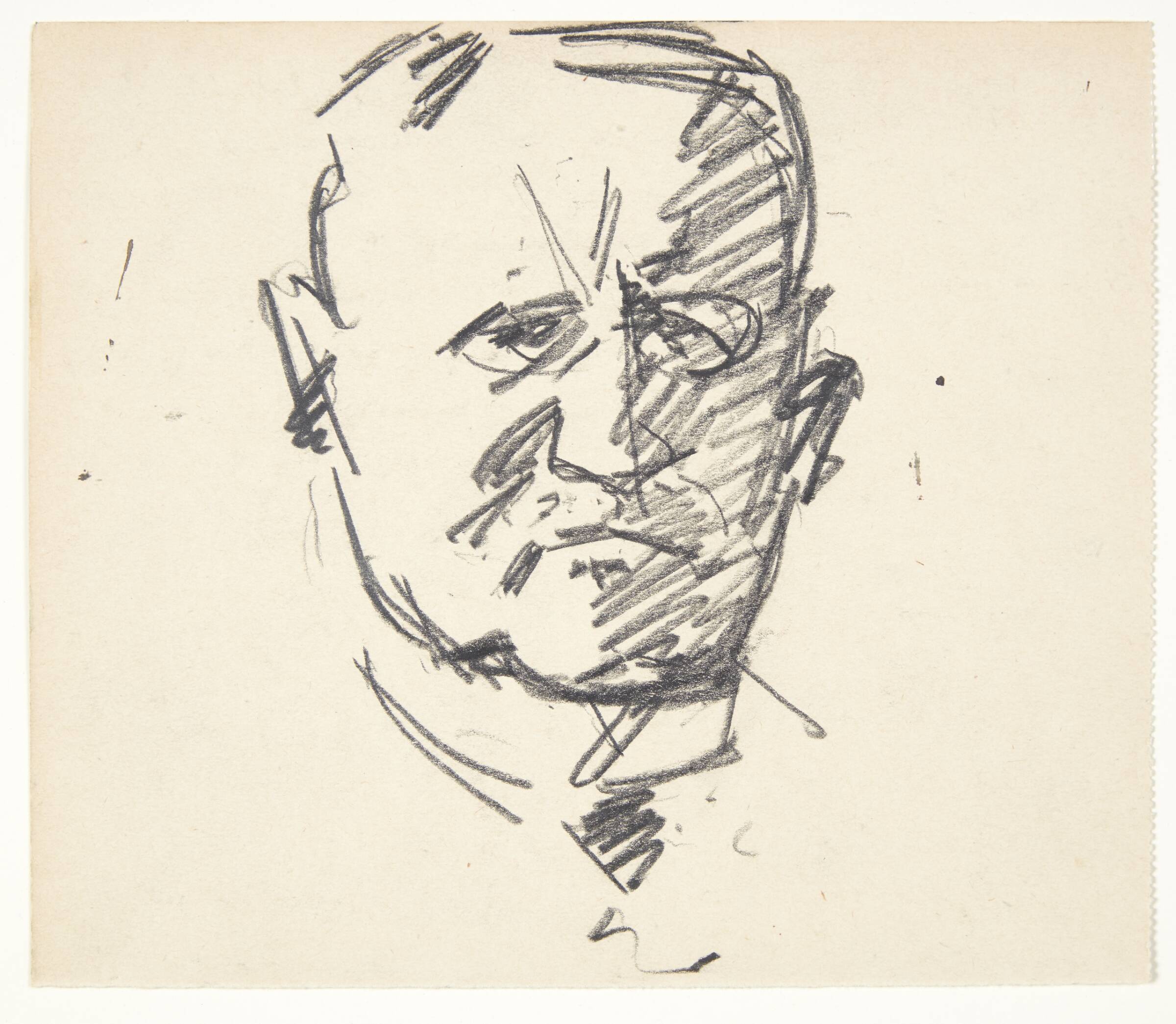 Studie til et portræt af professor, dr.med. Carl Lorentzen (1860-1932), Edvard Weie, 1913-1914