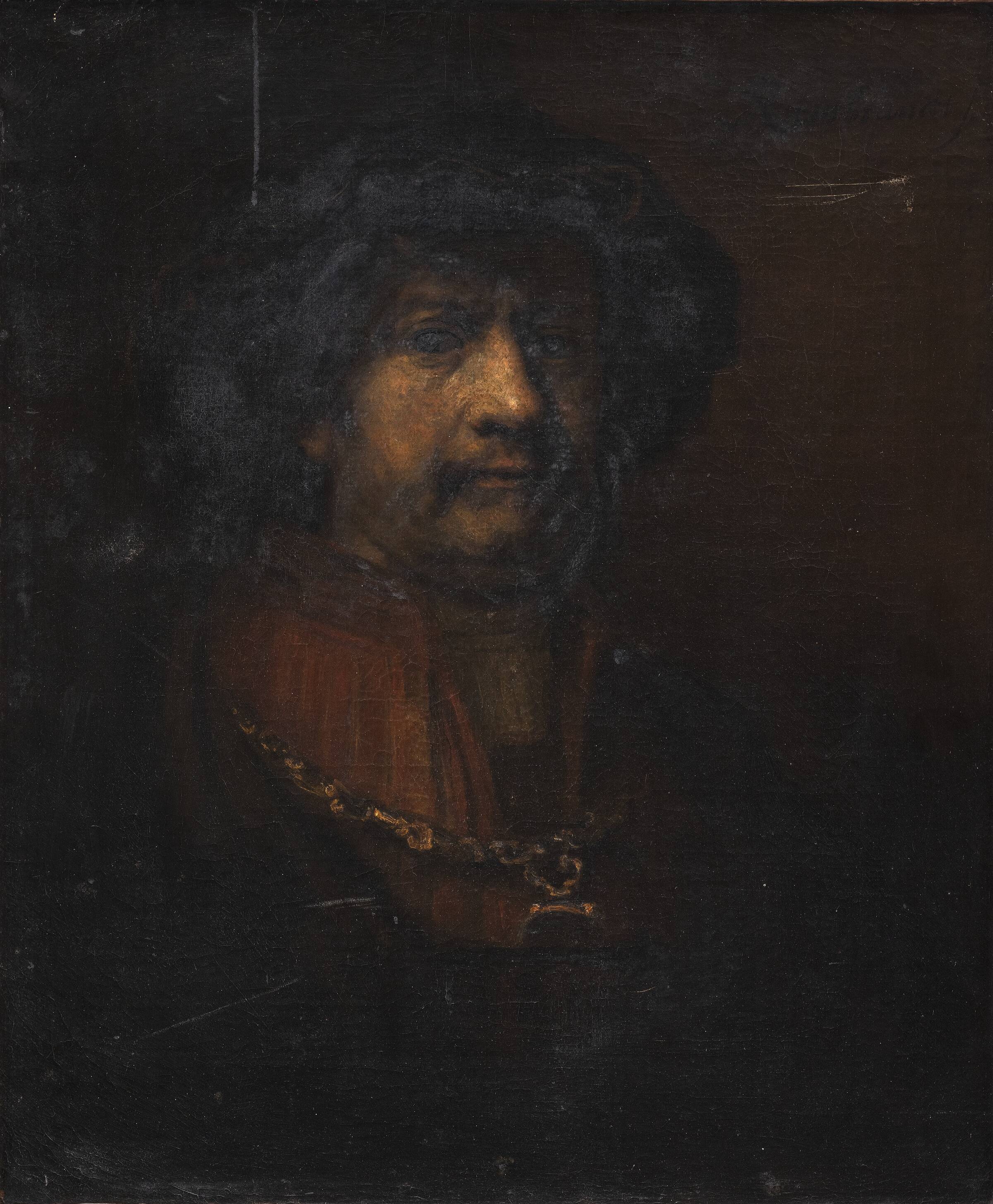 Portræt af Rembrandt, Rembrandts skole, 1655