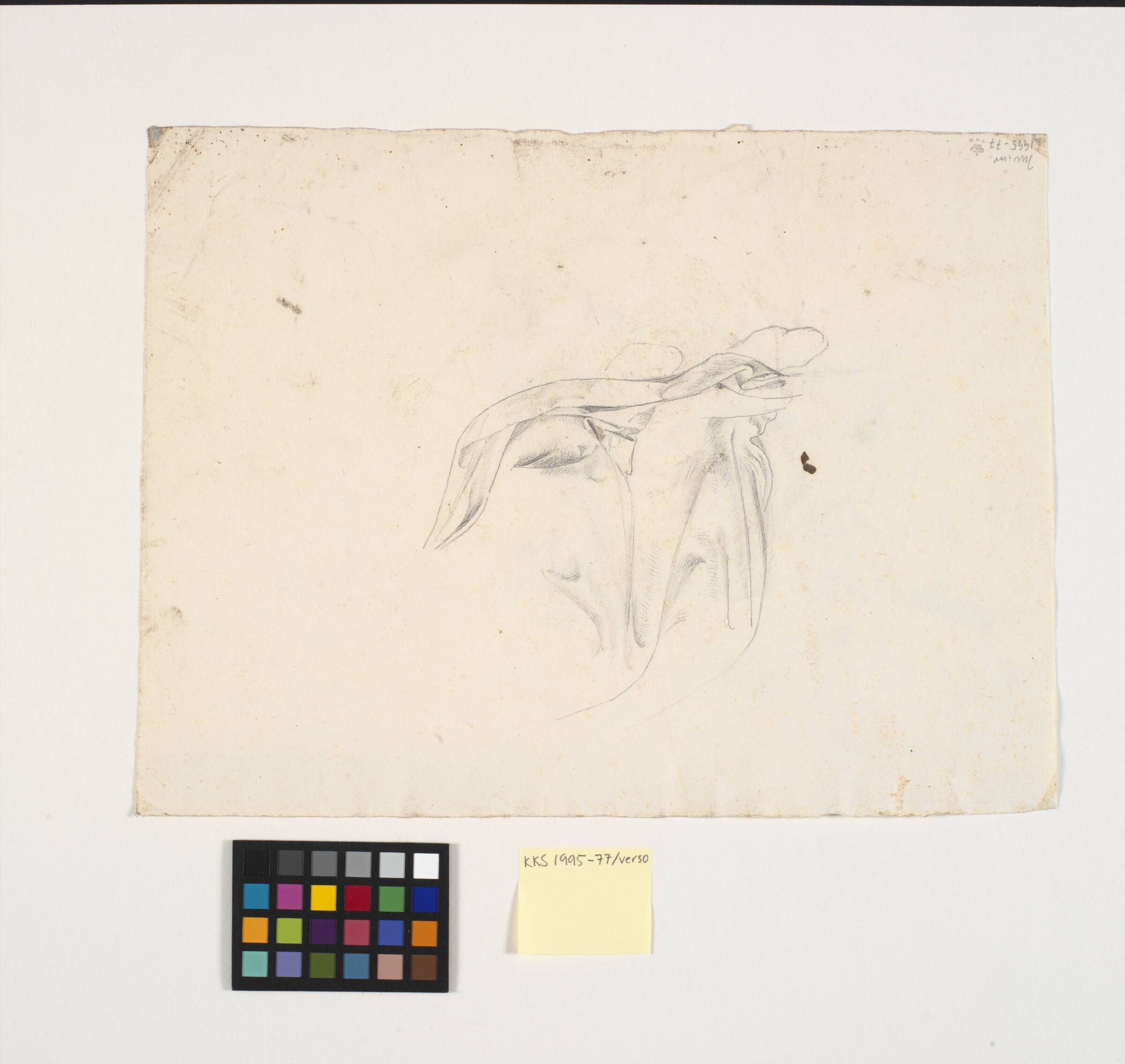 Draperistudie, Johann Caspar Weidenmann, 1831