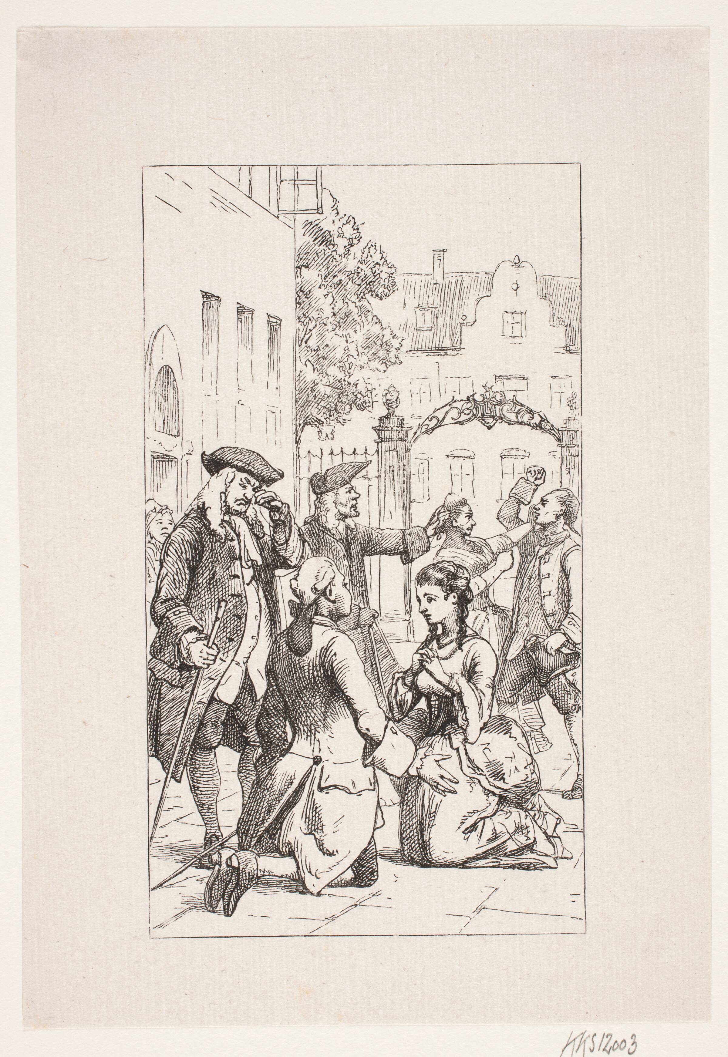 Holberg, Henrik og Pernille, Johan Frederik Rosenstand, 1820-1887