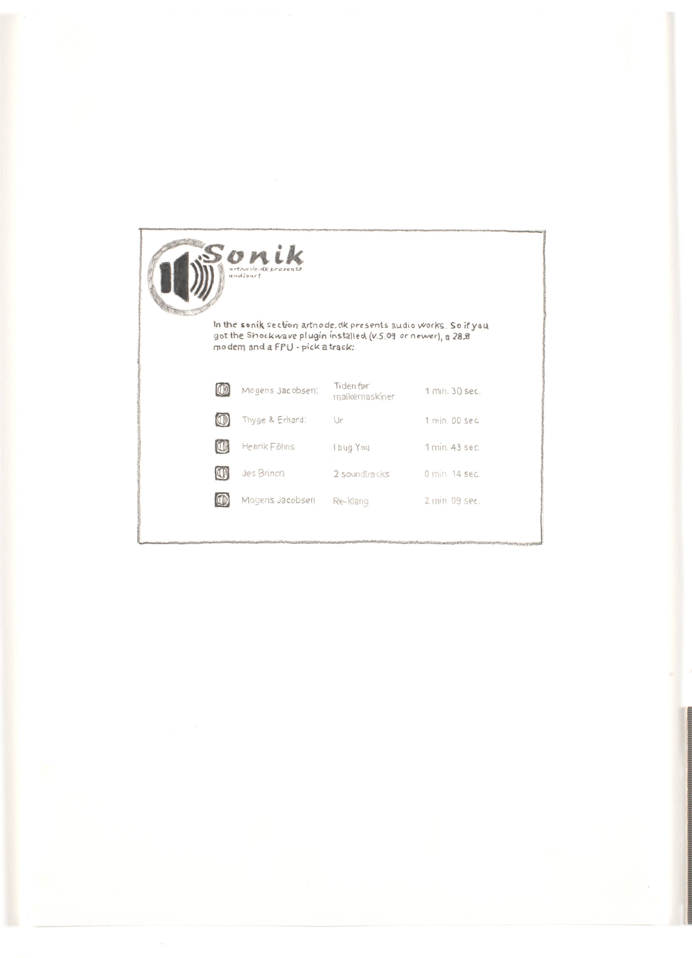 100 tegninger, Artnode, 1998
