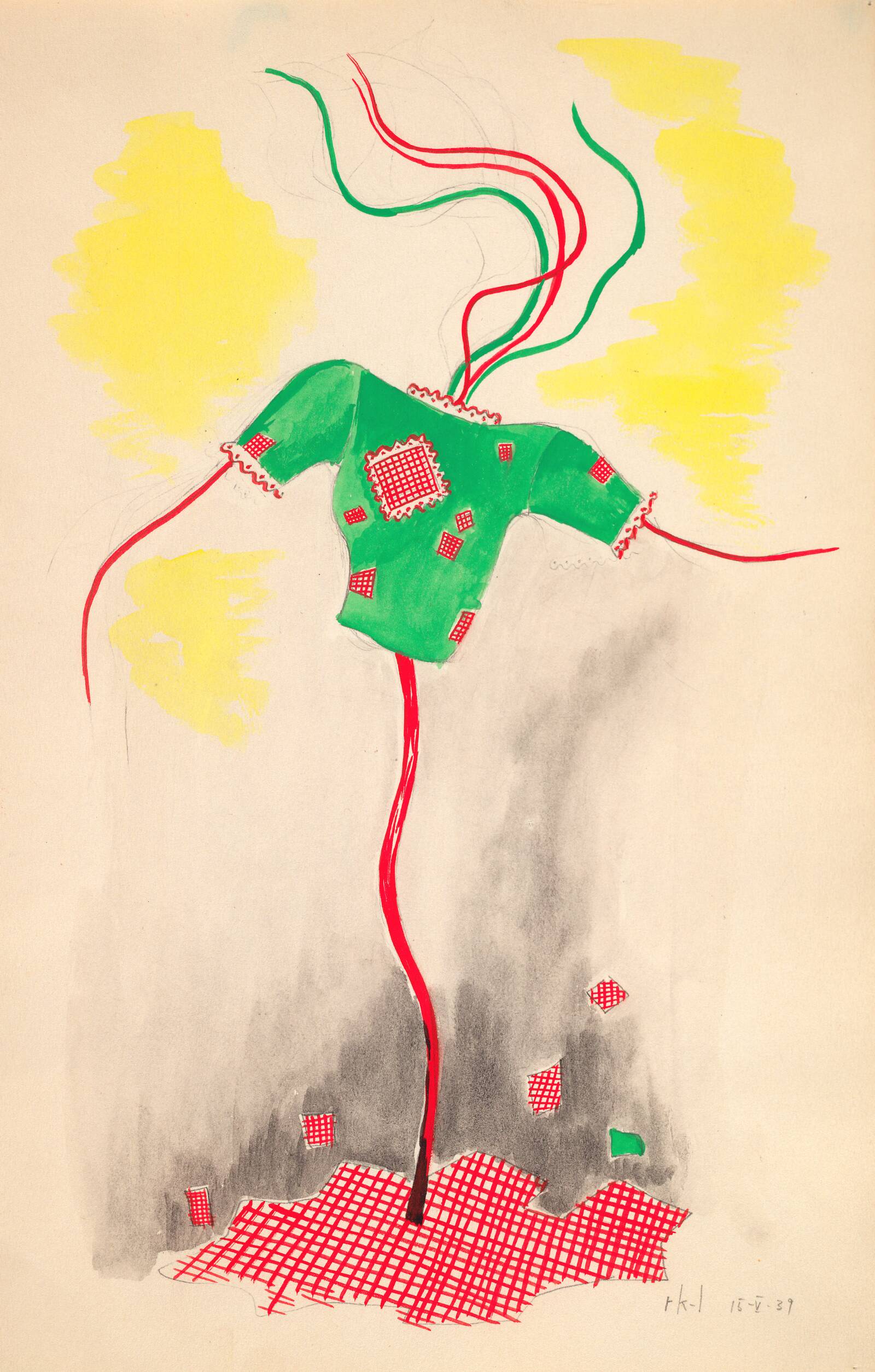 Surrealistisk kvindefigur, Rita Kernn-Larsen, 1939