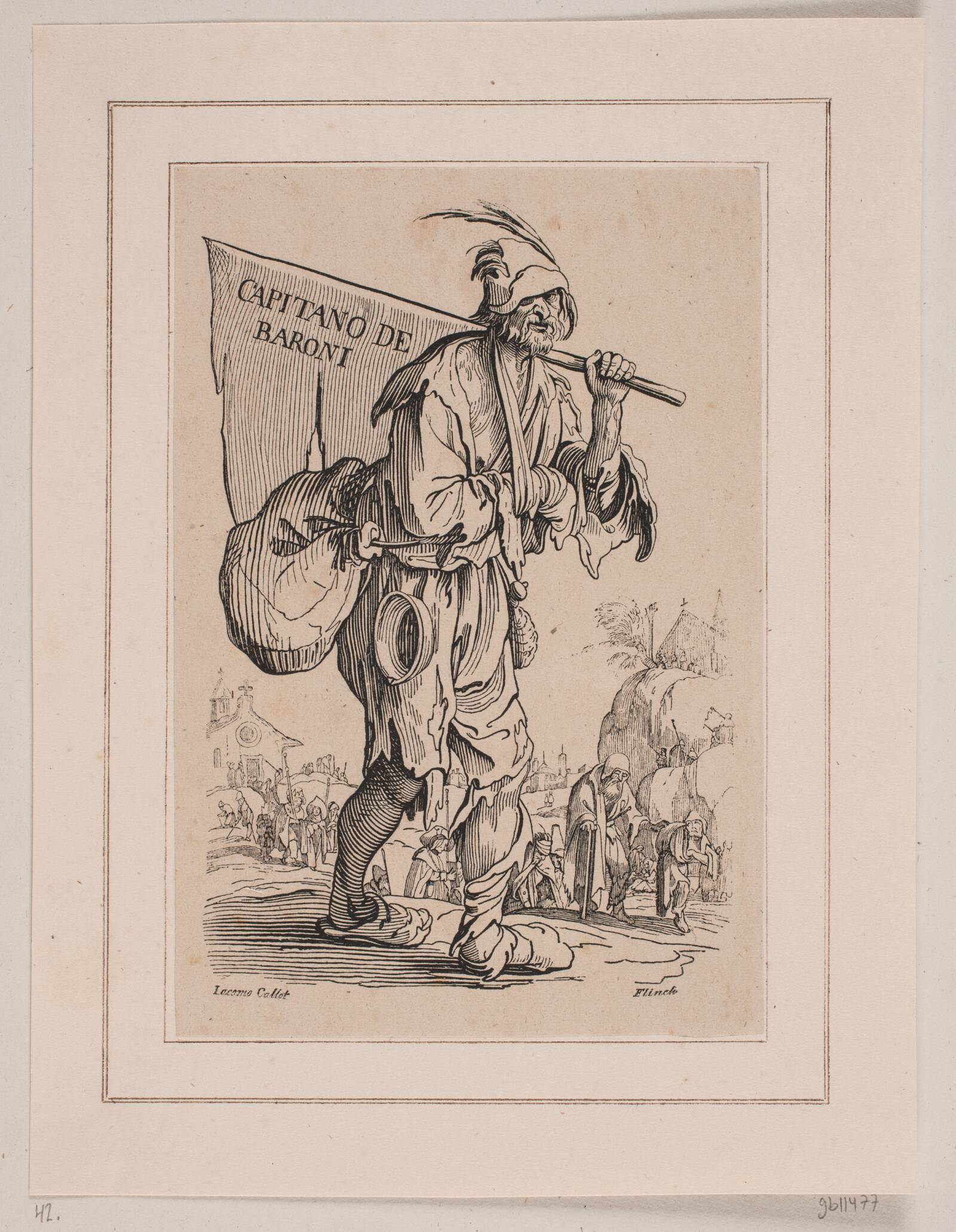 Capitano de Baroni, Andreas Flinch, 1813-1872