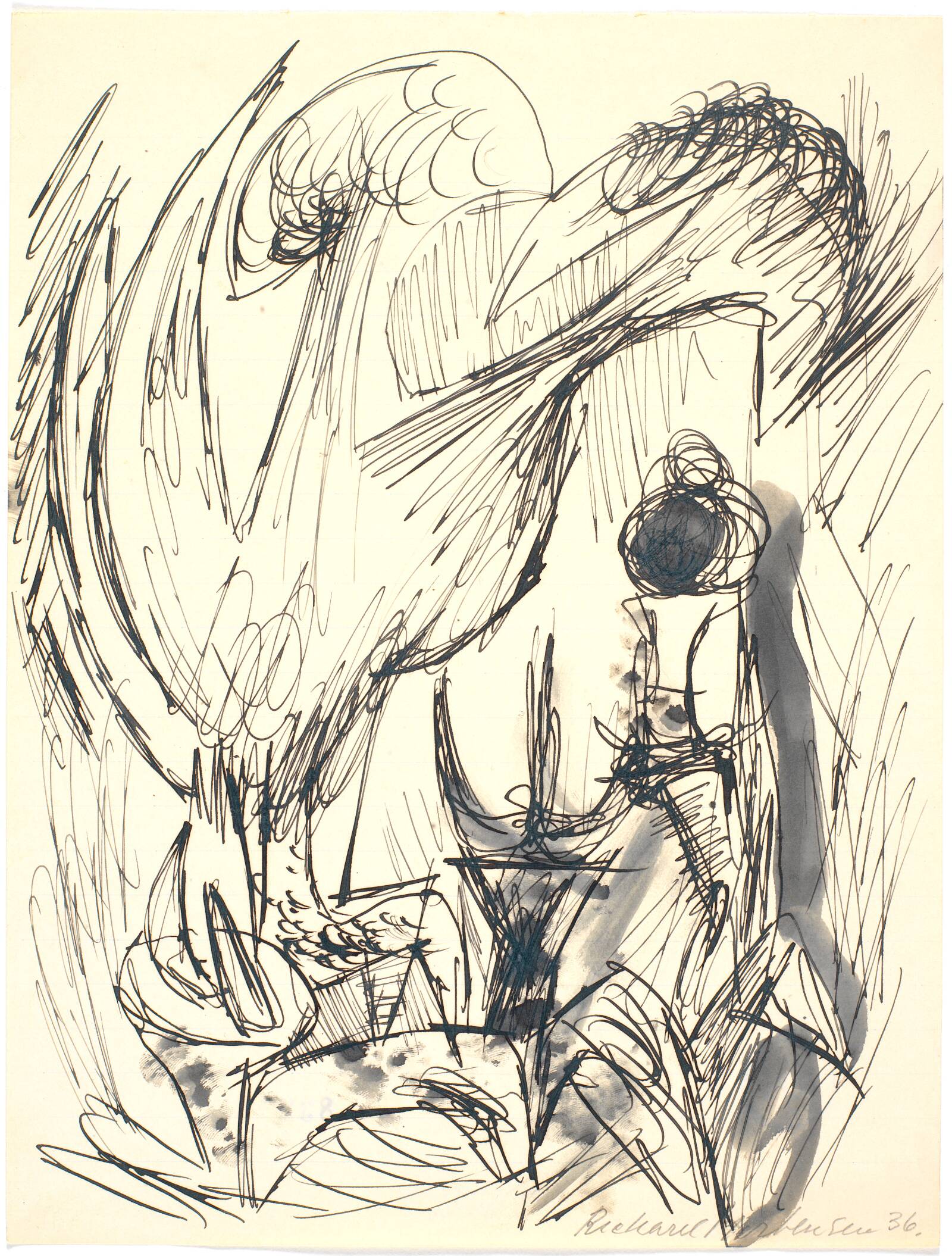 Botanisk figuration, Richard Mortensen, 1935-1937