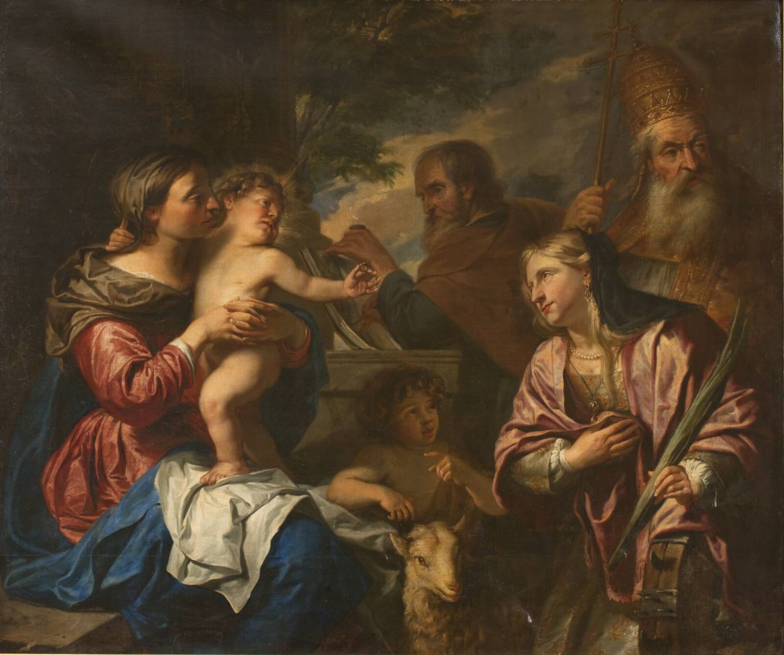 Den hellige Catharinas forlovelse, Peter Thys, 1639-1677