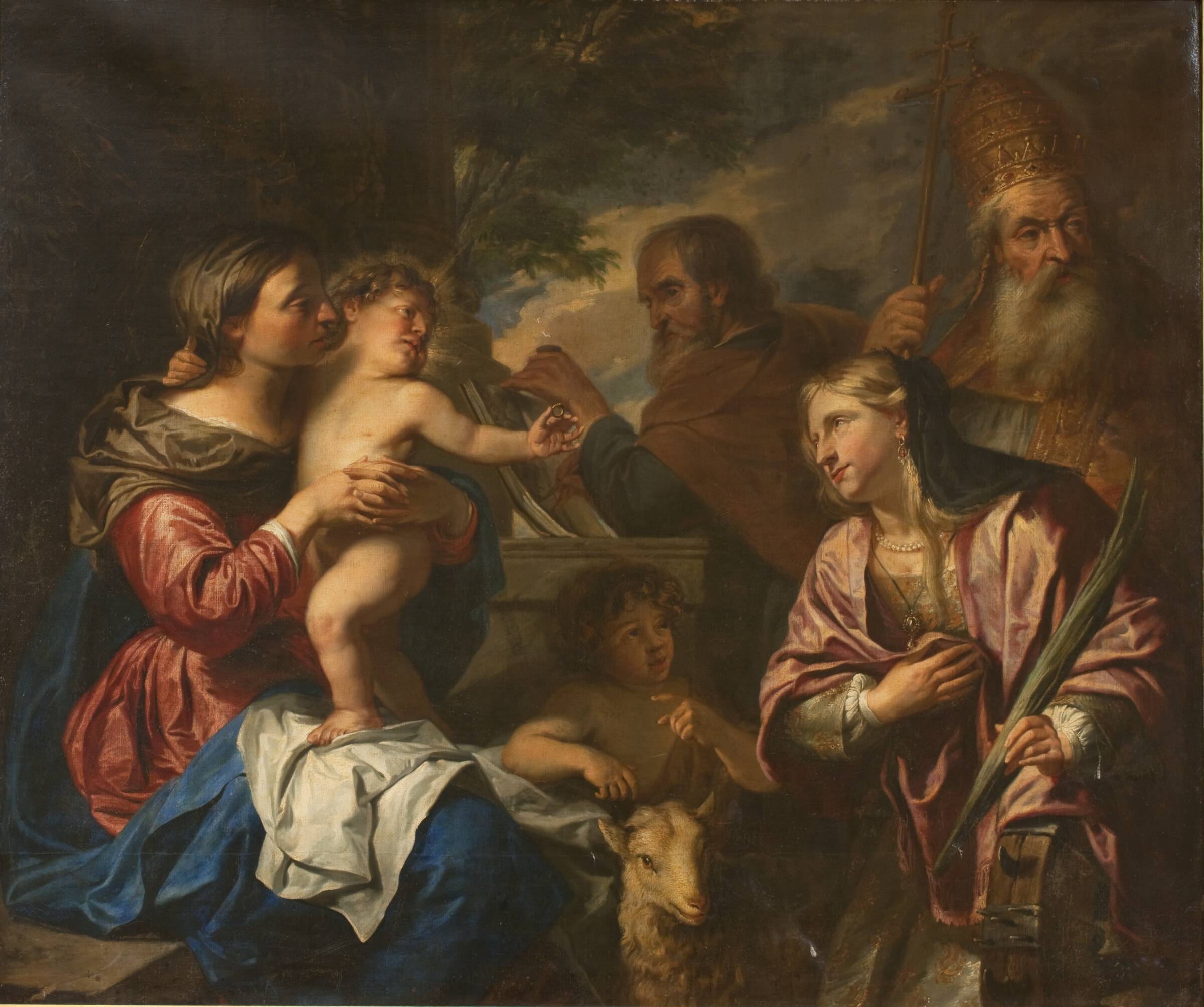 Den hellige Catharinas forlovelse, Peter Thys, 1639-1677