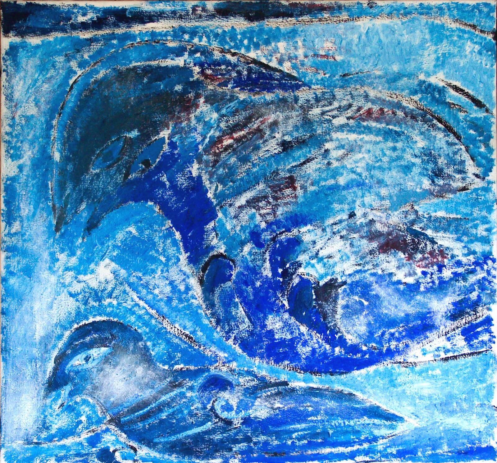 Blå fugle, Carl-Henning Pedersen, 1961