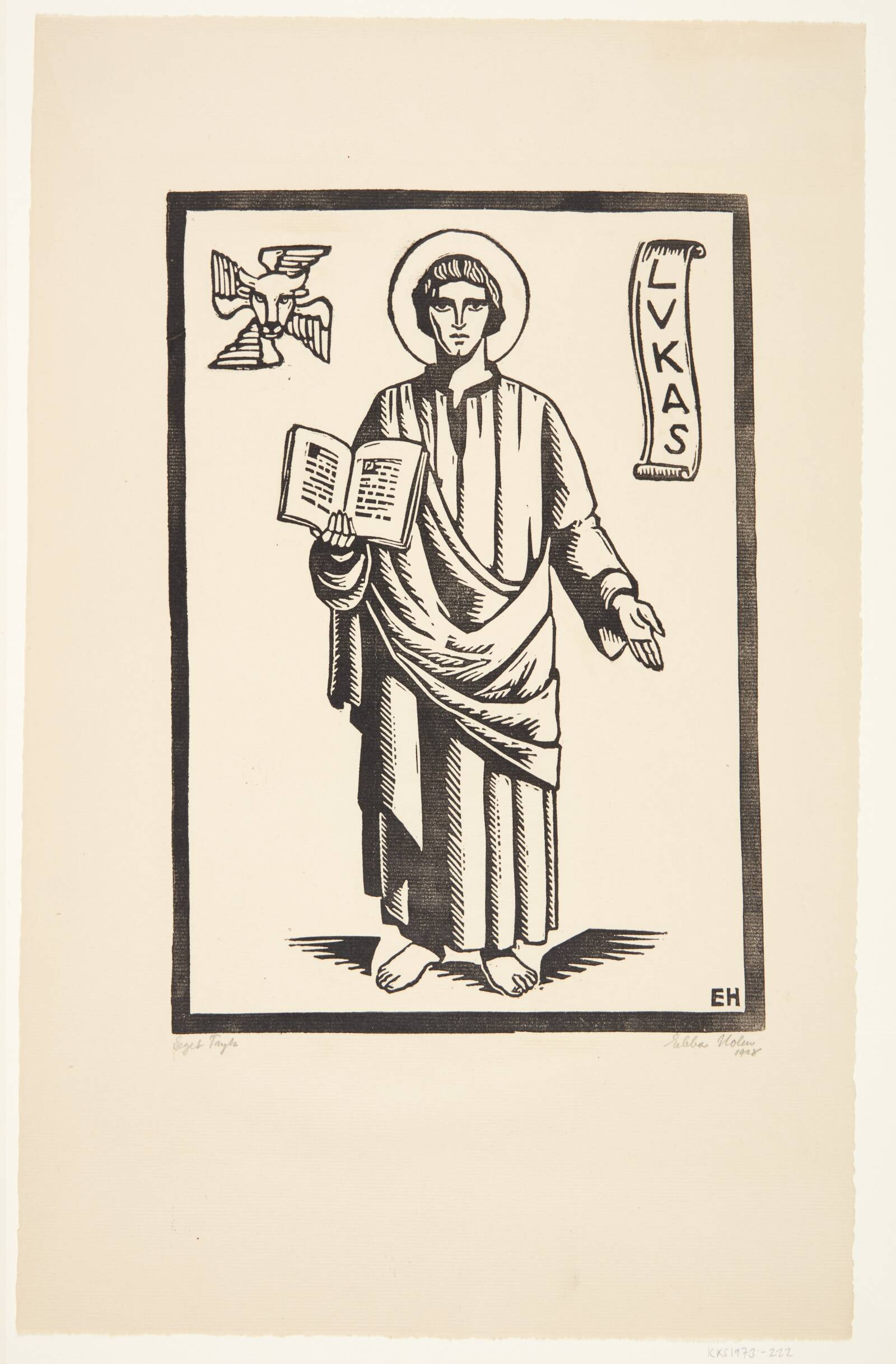 Evangelisten Lucas, Ebba Holm, 1928