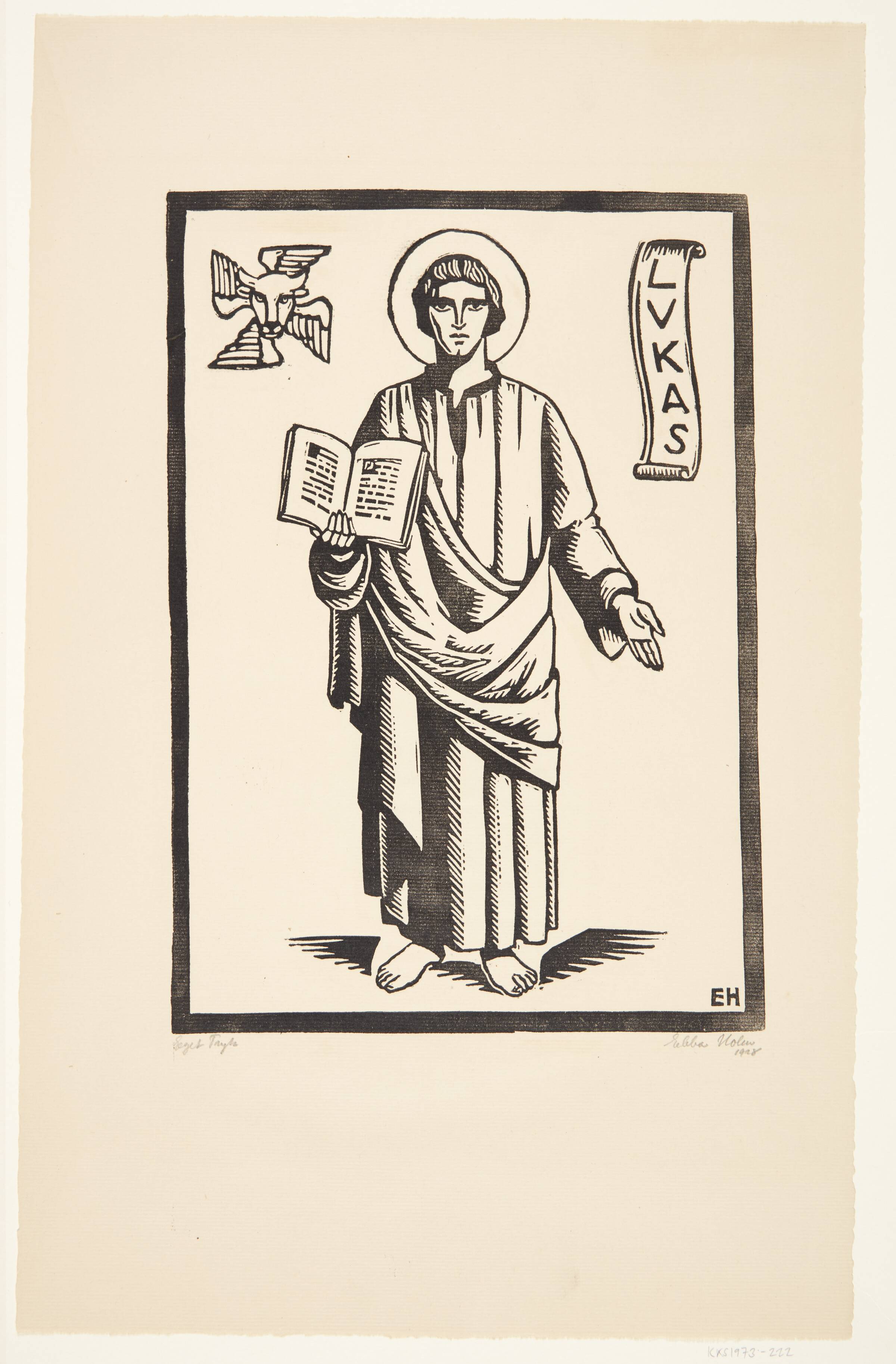Evangelisten Lucas, Ebba Holm, 1928