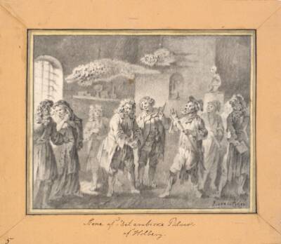 Scene fra Ludvig Holberg "Det arabiske Pulver"