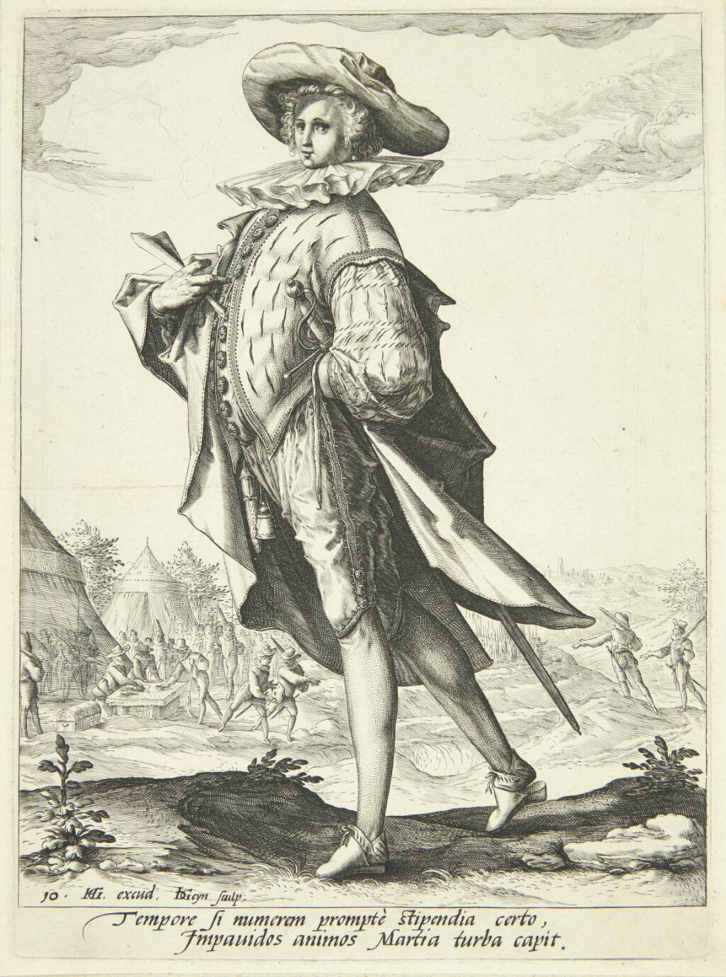 Kassemesteren, Jacques de Gheyn II, 1587