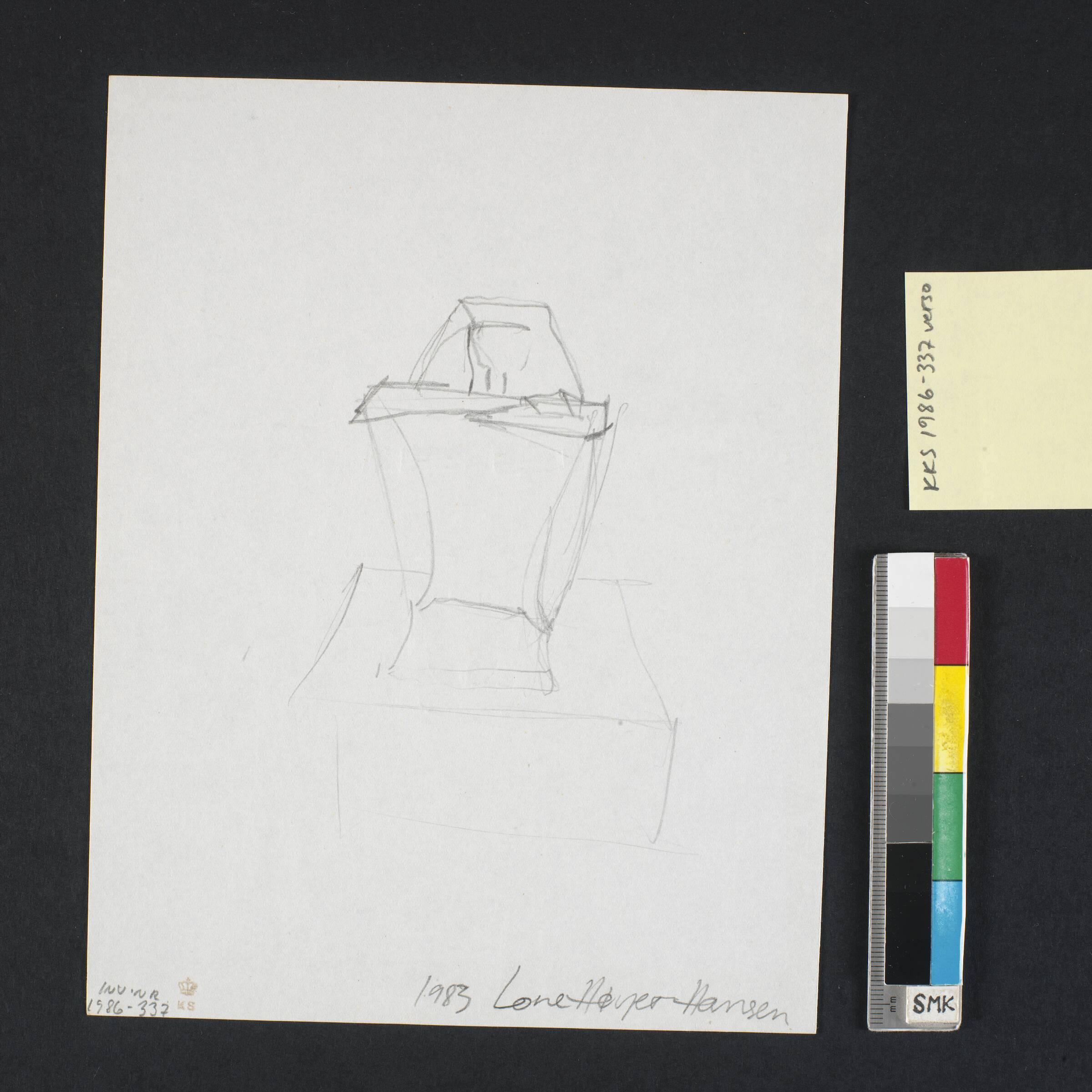 Tegning, Lone Høyer Hansen, 1983
