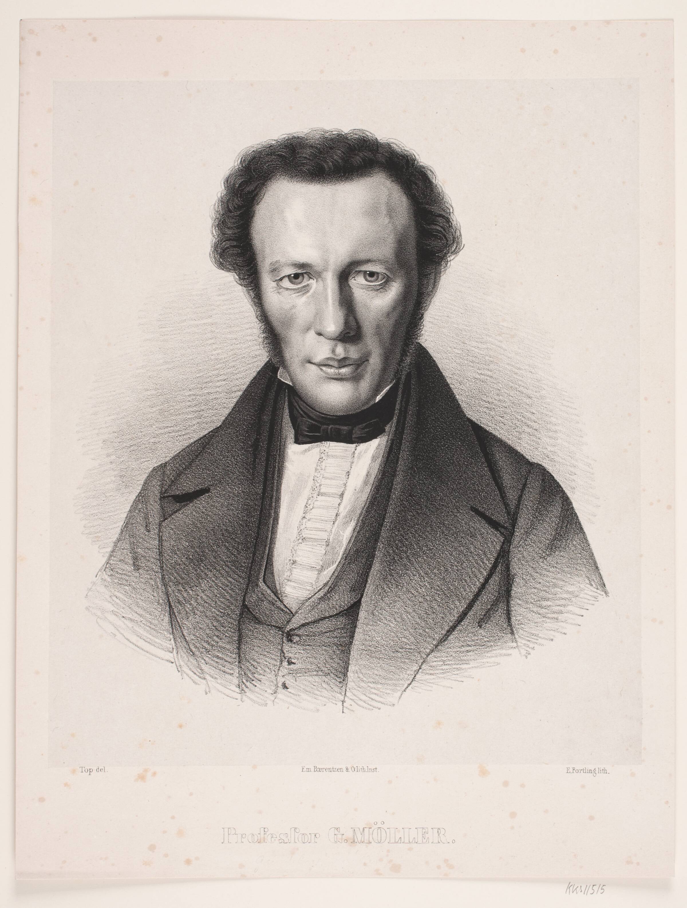 Professor G. Møller, Edvard Fortling, 1809-1875