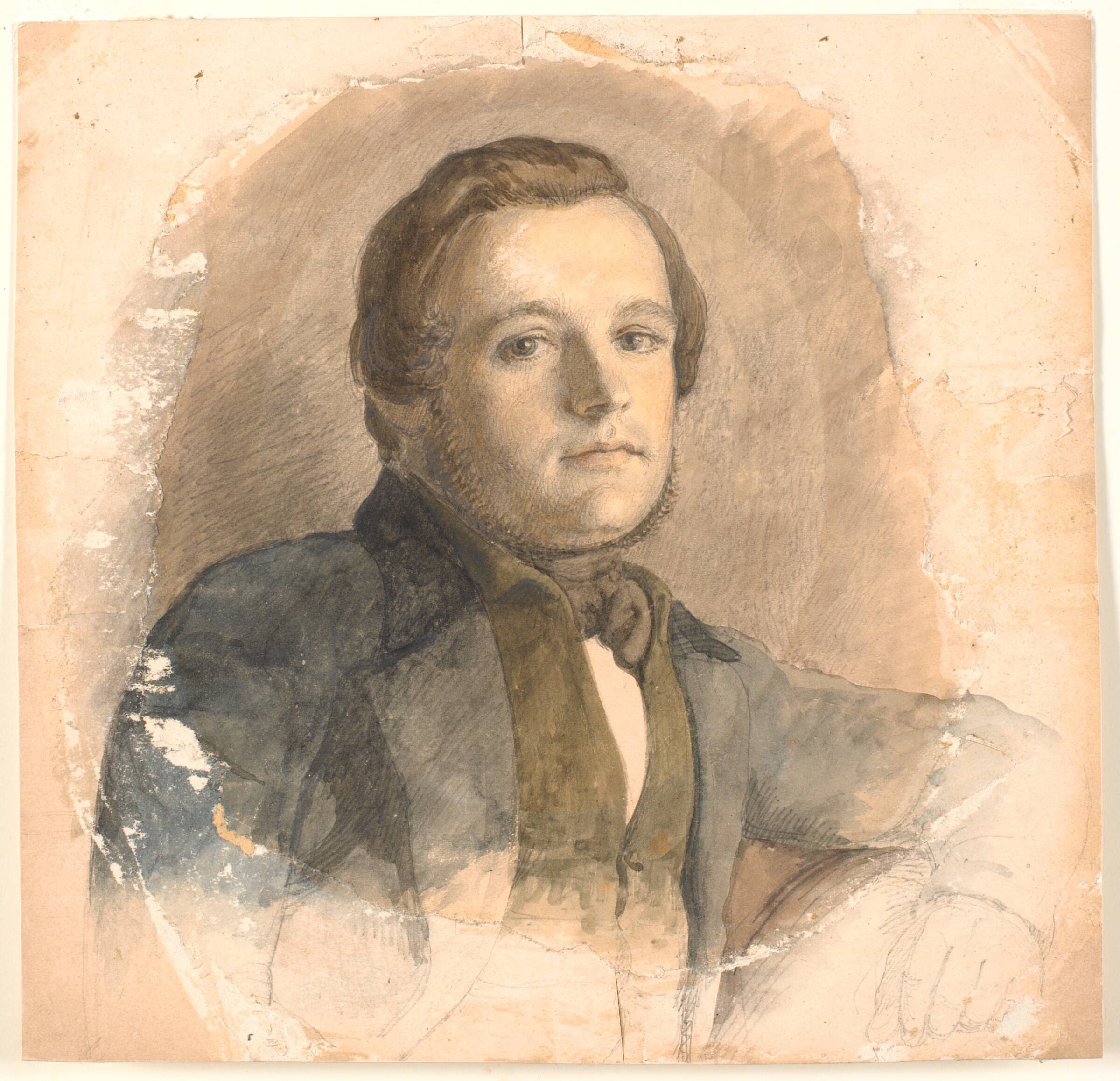 Mandsportræt. Angives at være medlem af slægten From., P.C. Skovgaard, 1840-1849