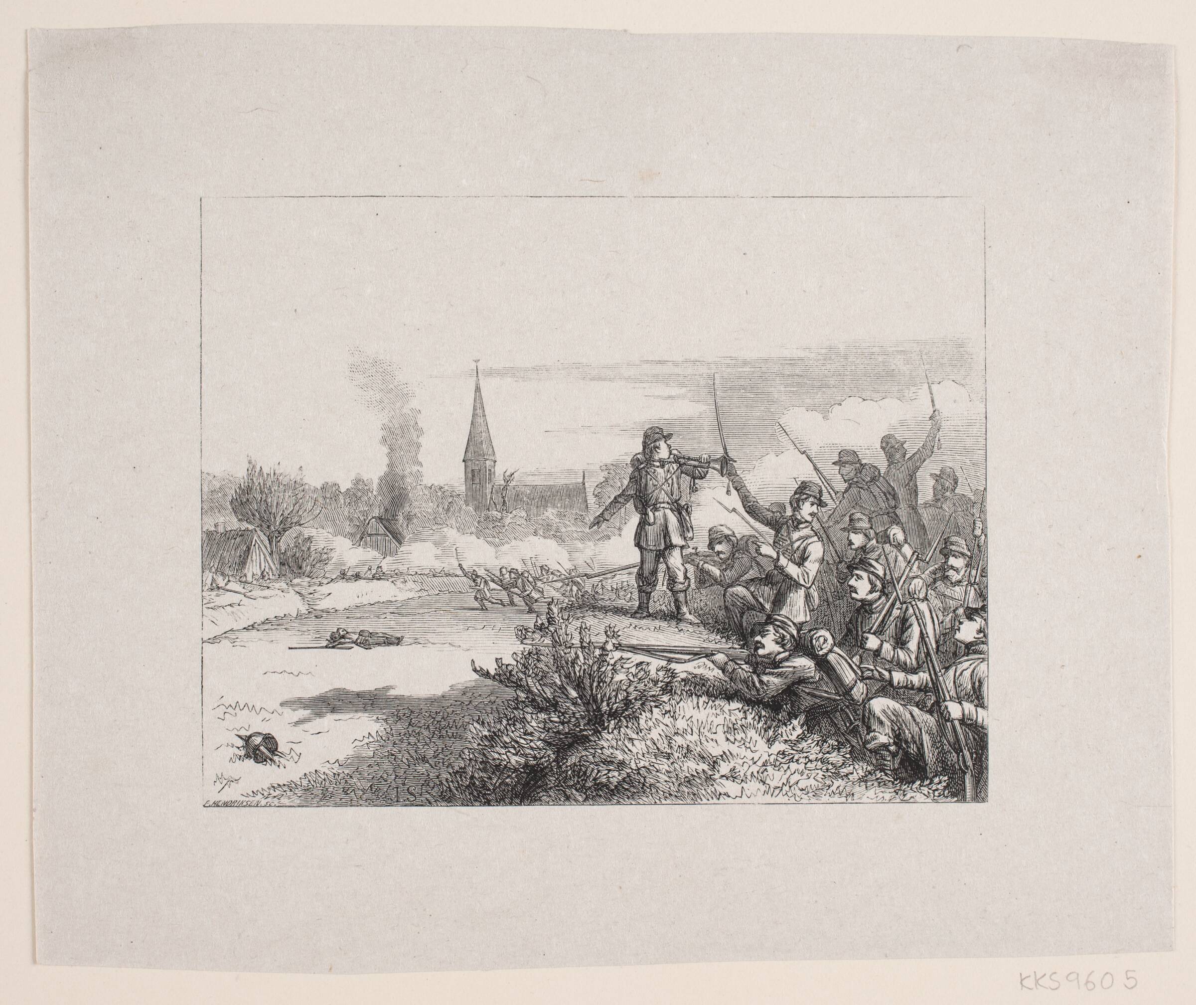 Illustration til Digt af H. P. Holst, F. Hendriksen, 1847-1871