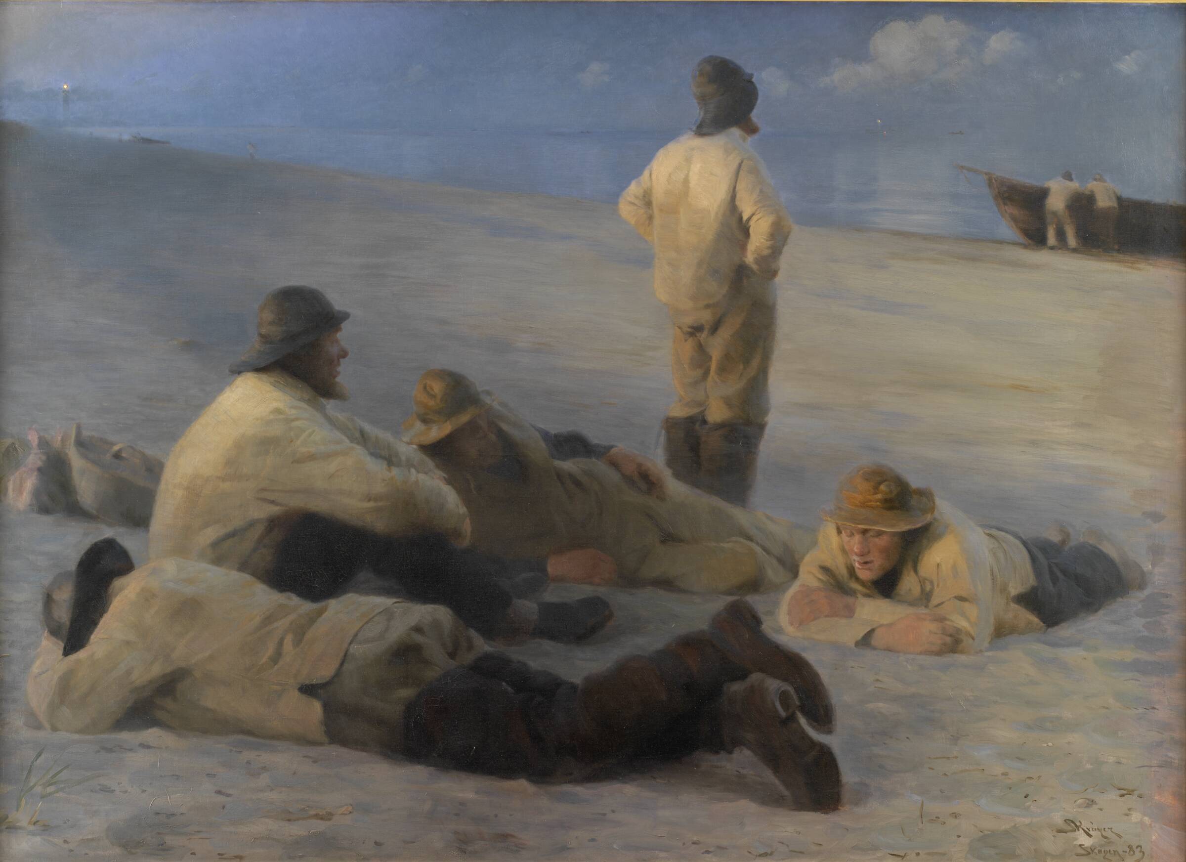 Fiskere på Skagens strand, P.S. Krøyer, 1883