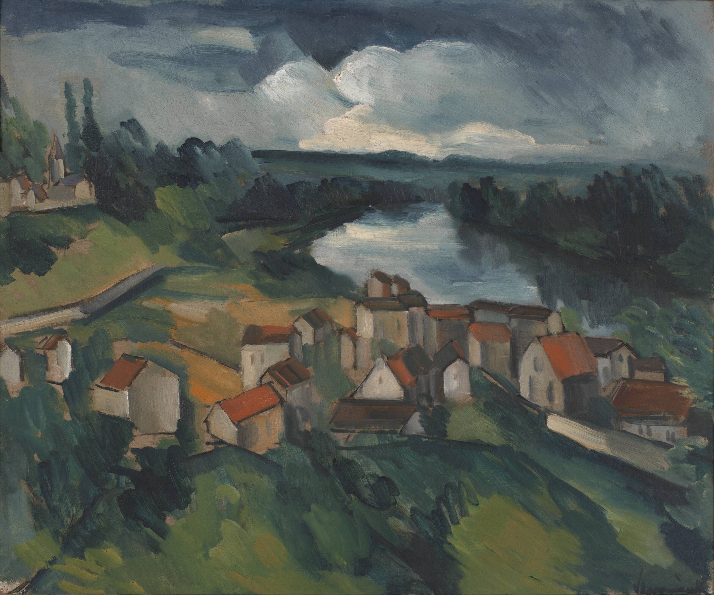 Rivière dans un paysage, Maurice de Vlaminck, 1913-1914