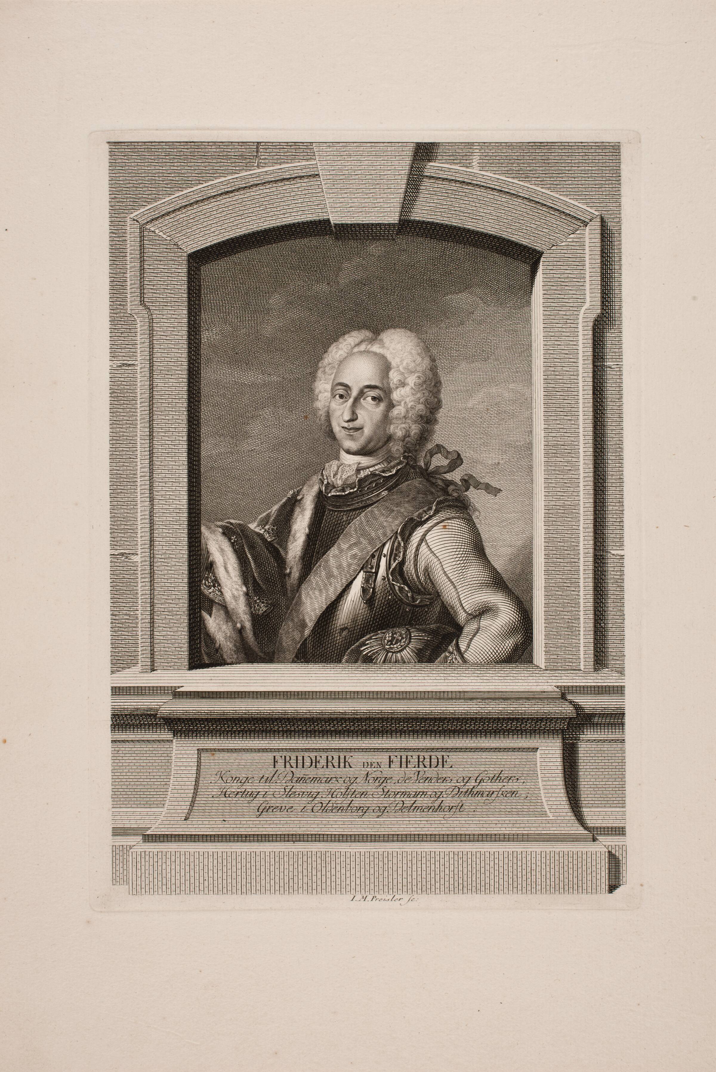 Kong Frederik IV, J.M. Preisler, 1768-1771