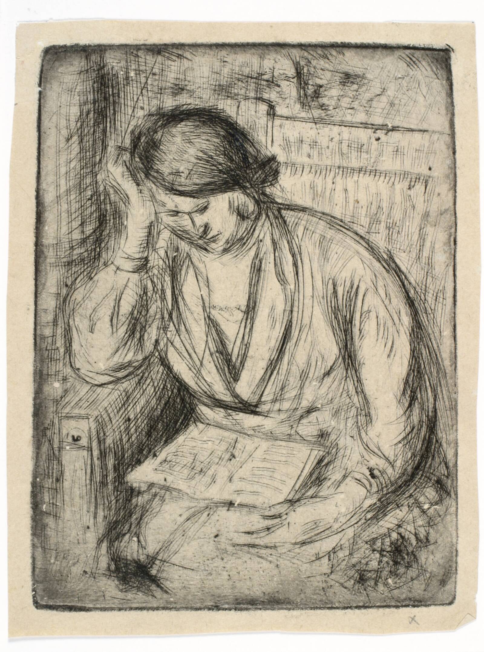 Læsende pige, Holger J. Jensen, 1930-1933